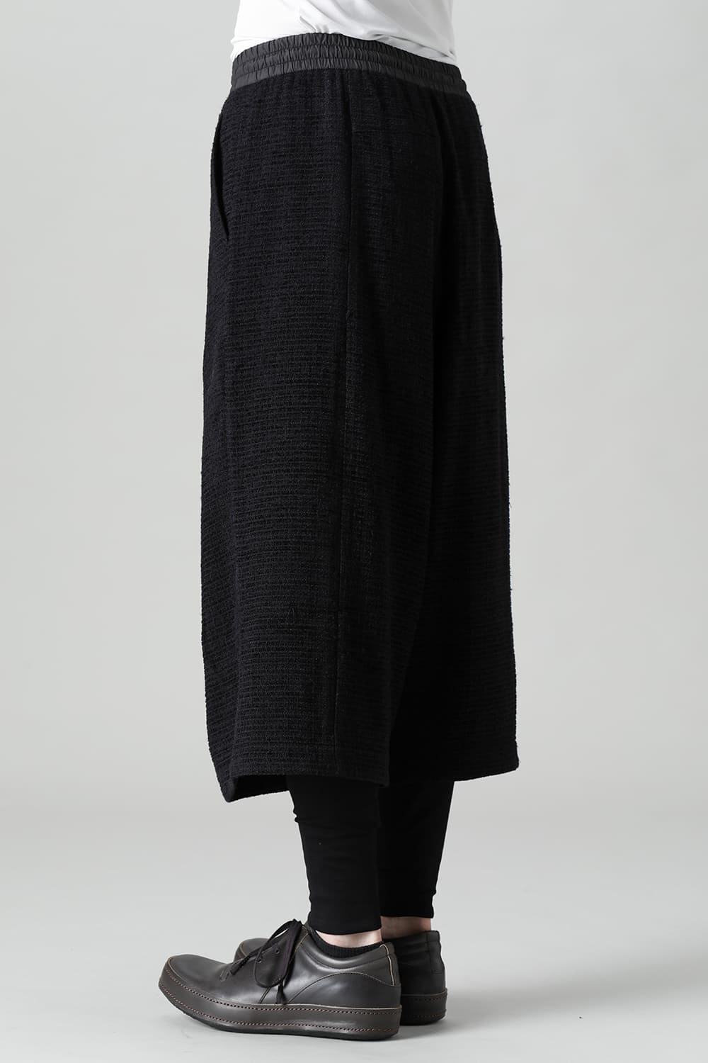 Layerd pants Silk tweed
