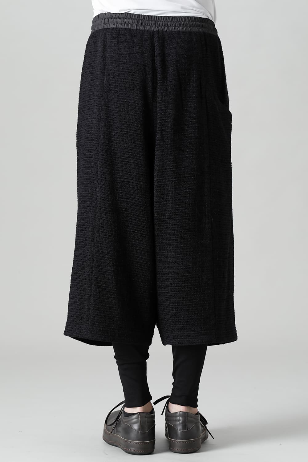 Layerd pants Silk tweed