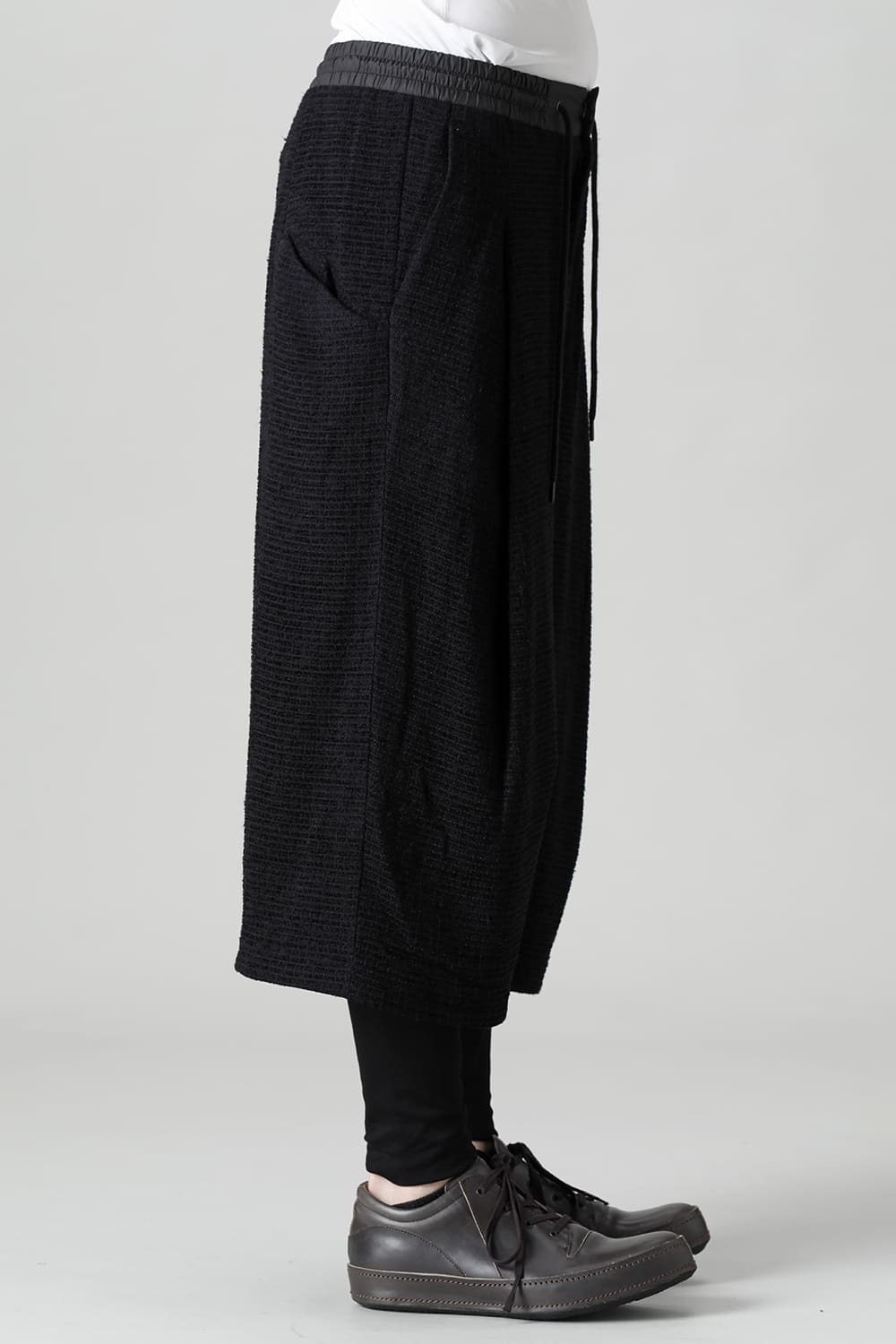 Layerd pants Silk tweed