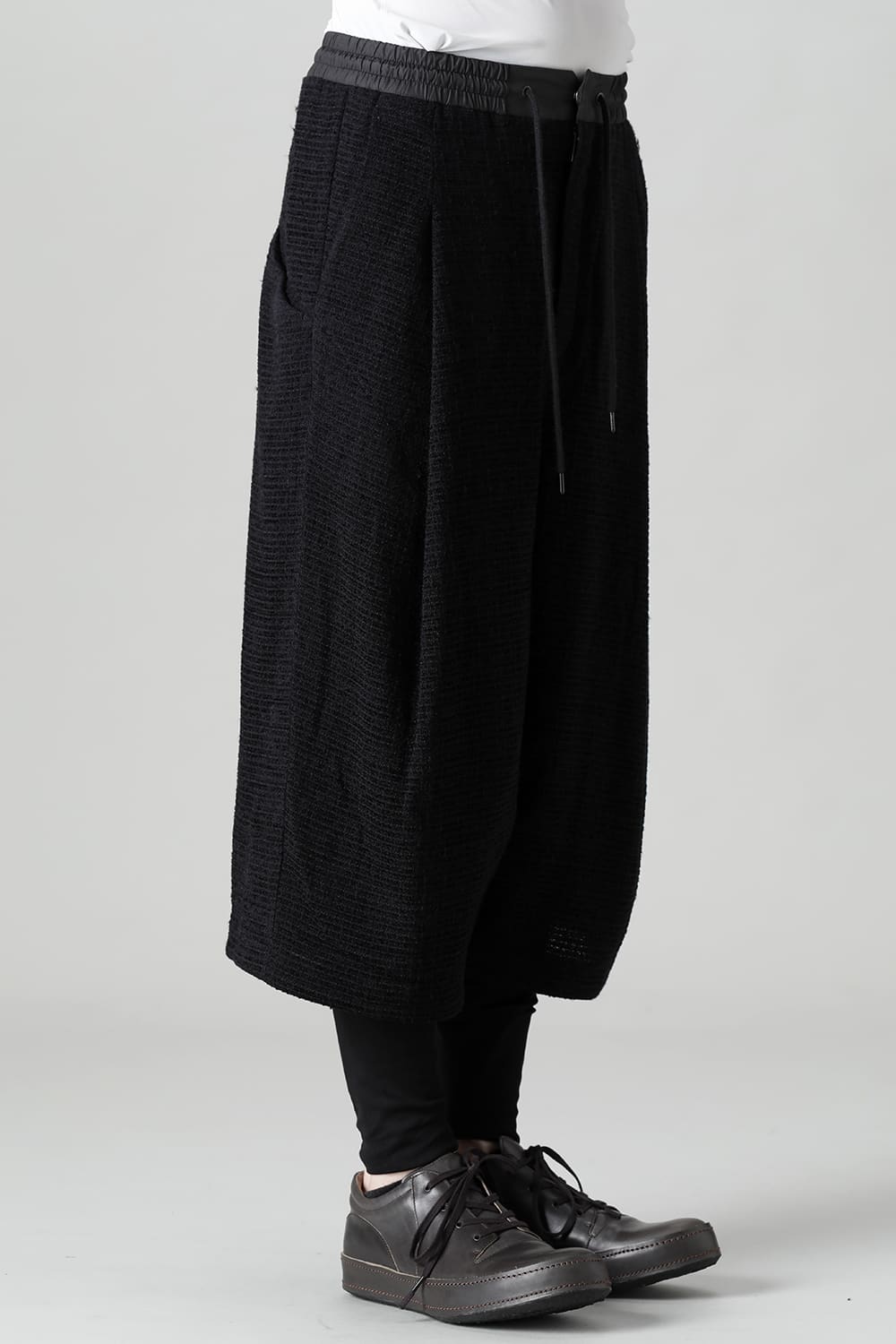 Layerd pants Silk tweed