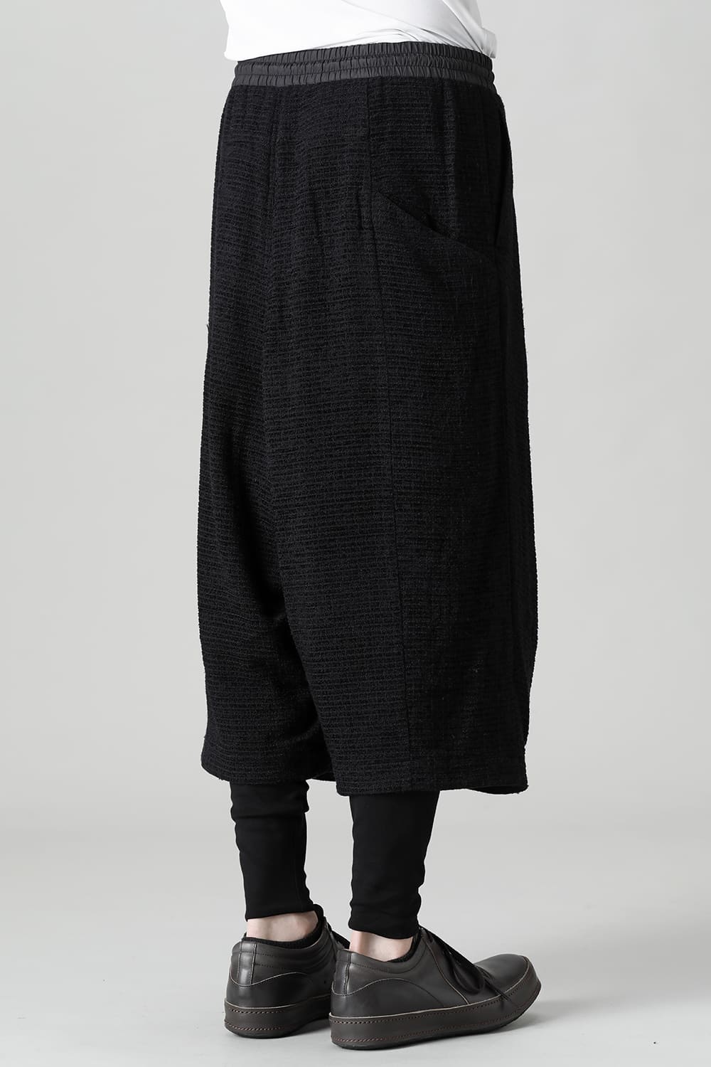 Layerd pants Silk tweed