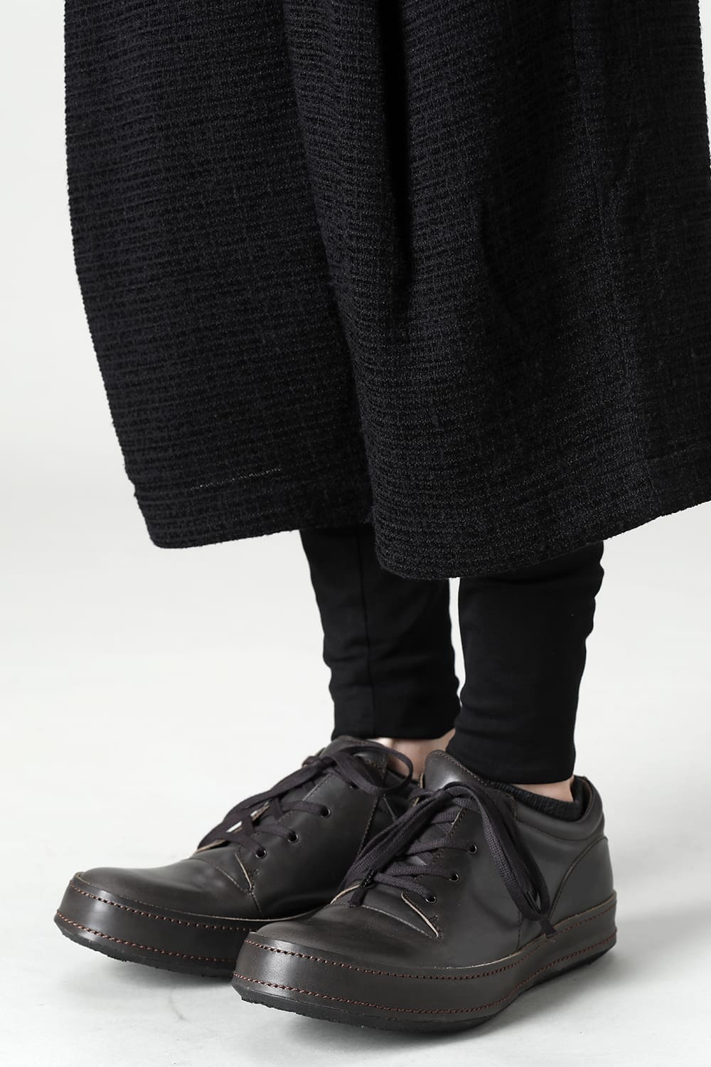 Layerd pants Silk tweed