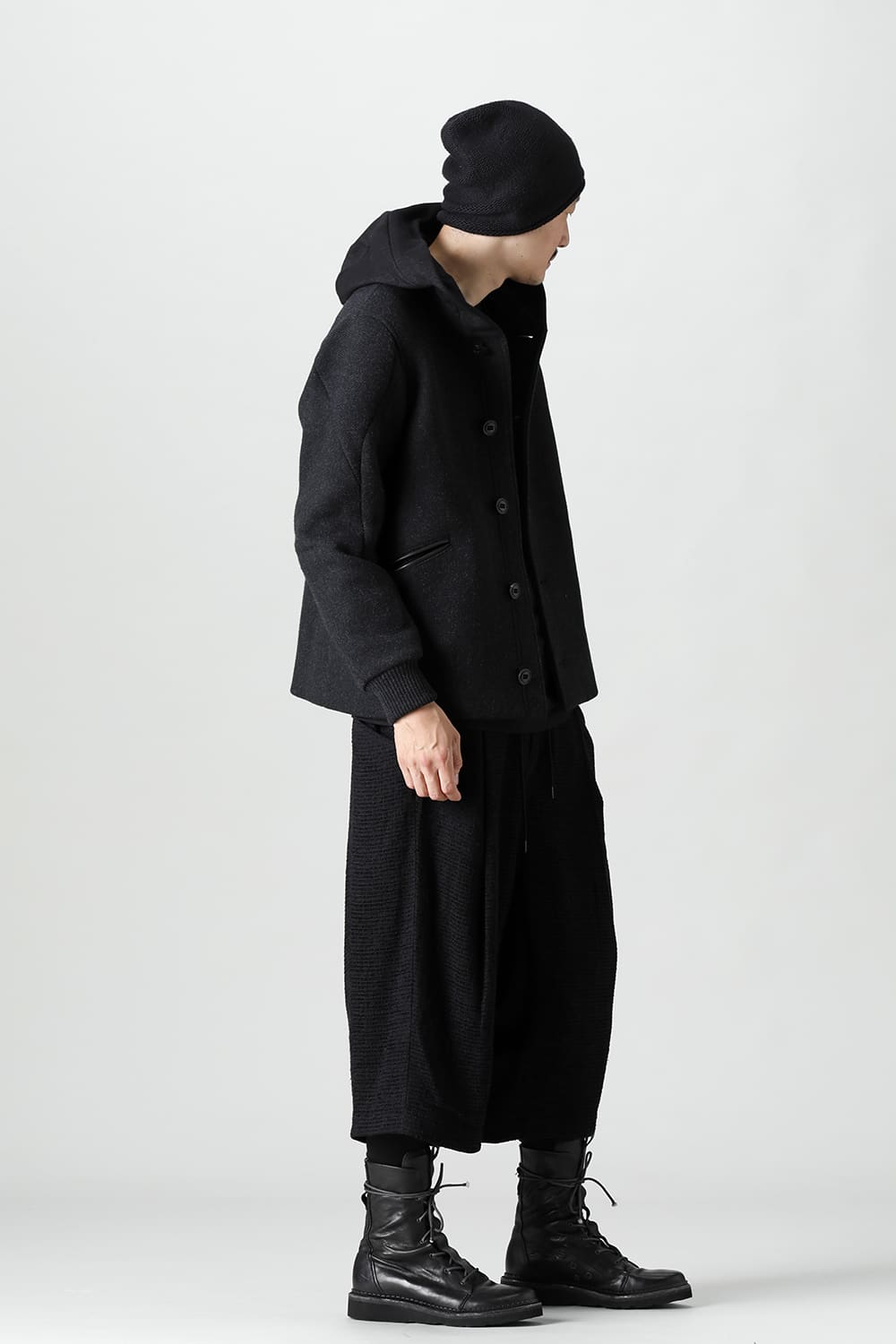 Layerd pants Silk tweed