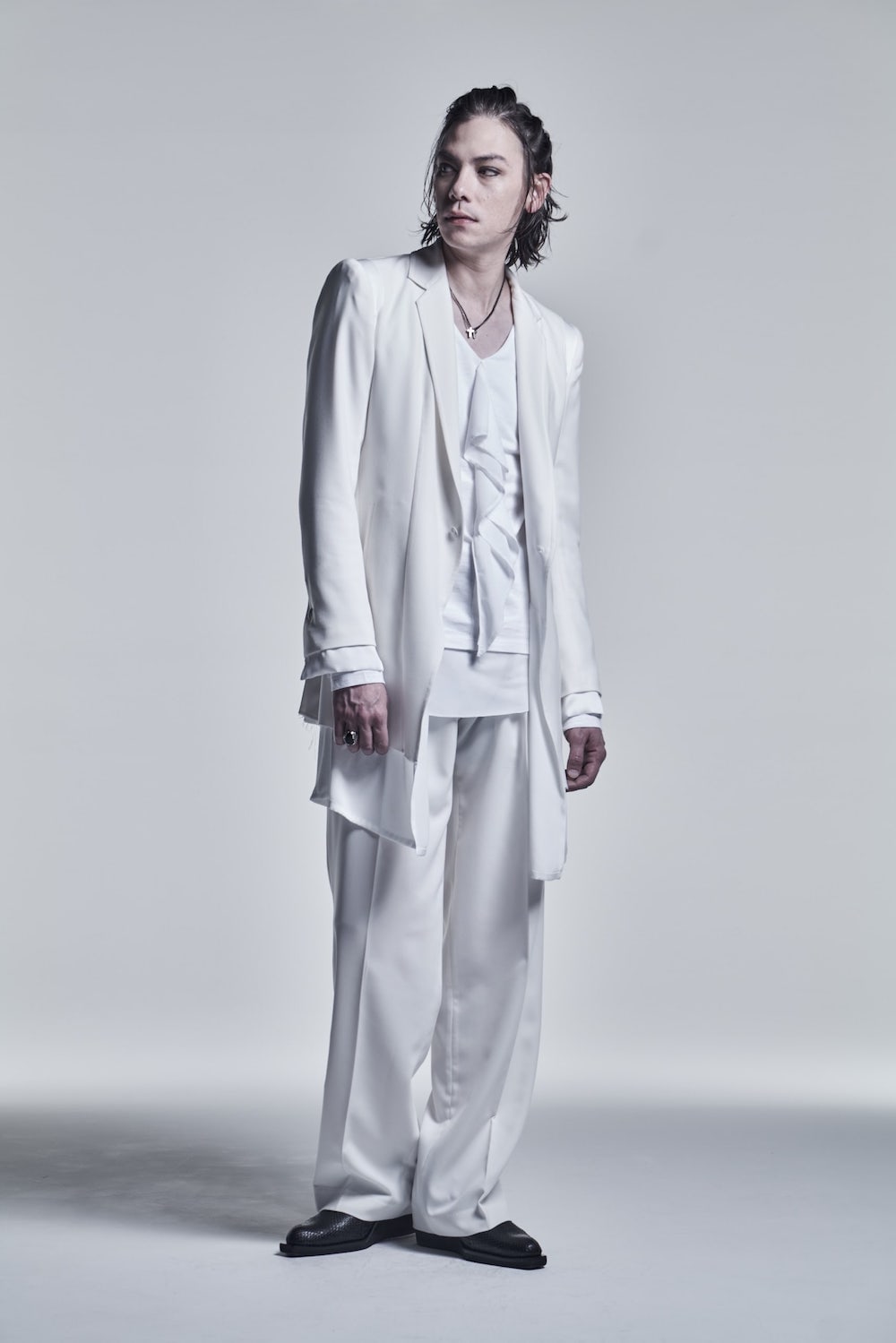 Layered Frill T-Shirts White/White