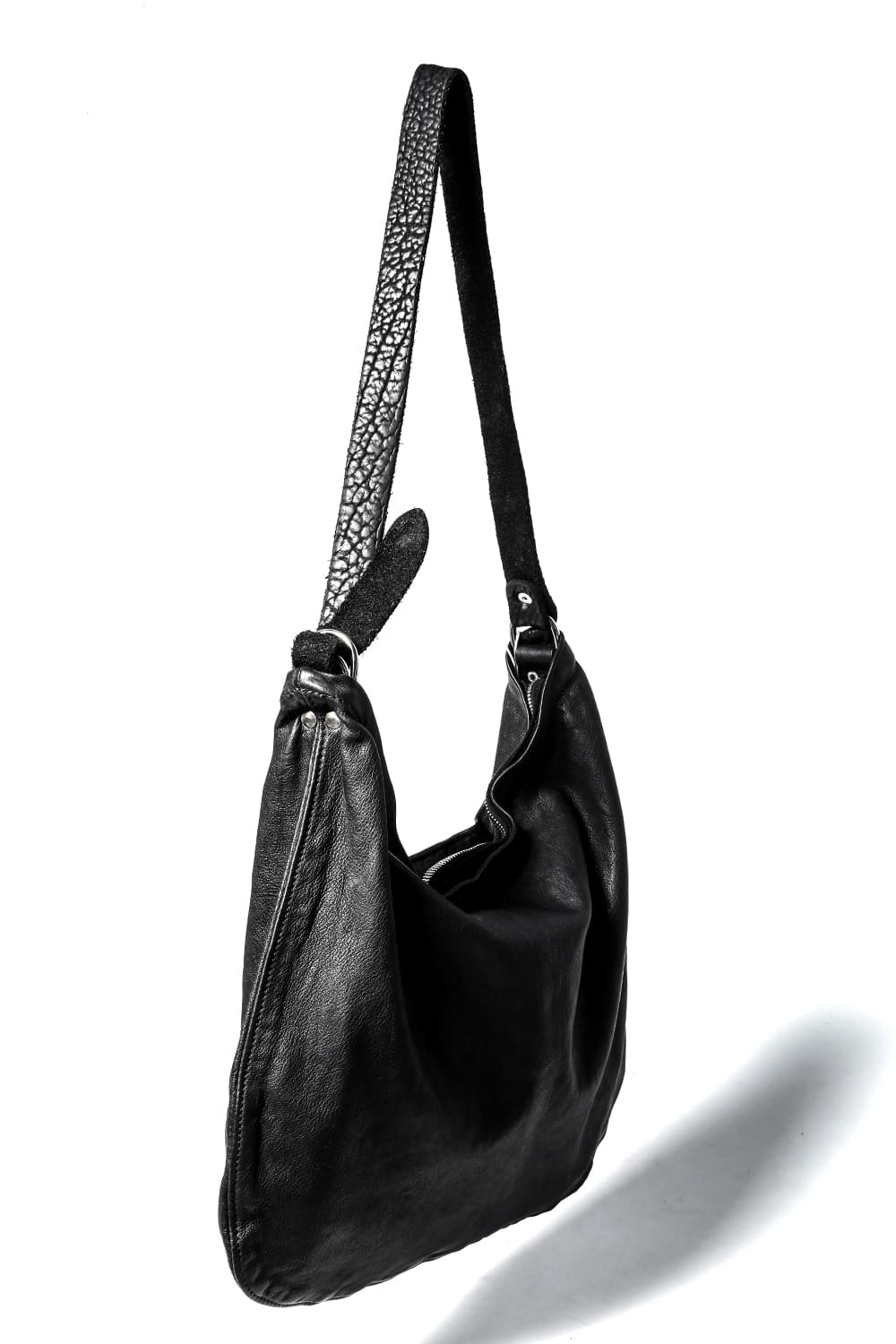 Leather Crossbody Bag - Goat Full Grain Leather - Q20 BLKT