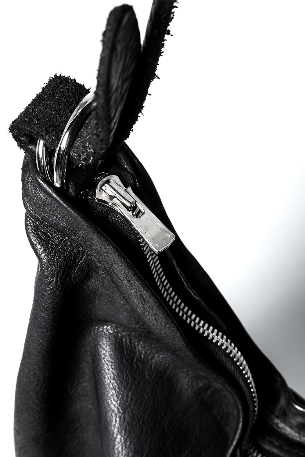 Leather Crossbody Bag - Goat Full Grain Leather - Q20 BLKT