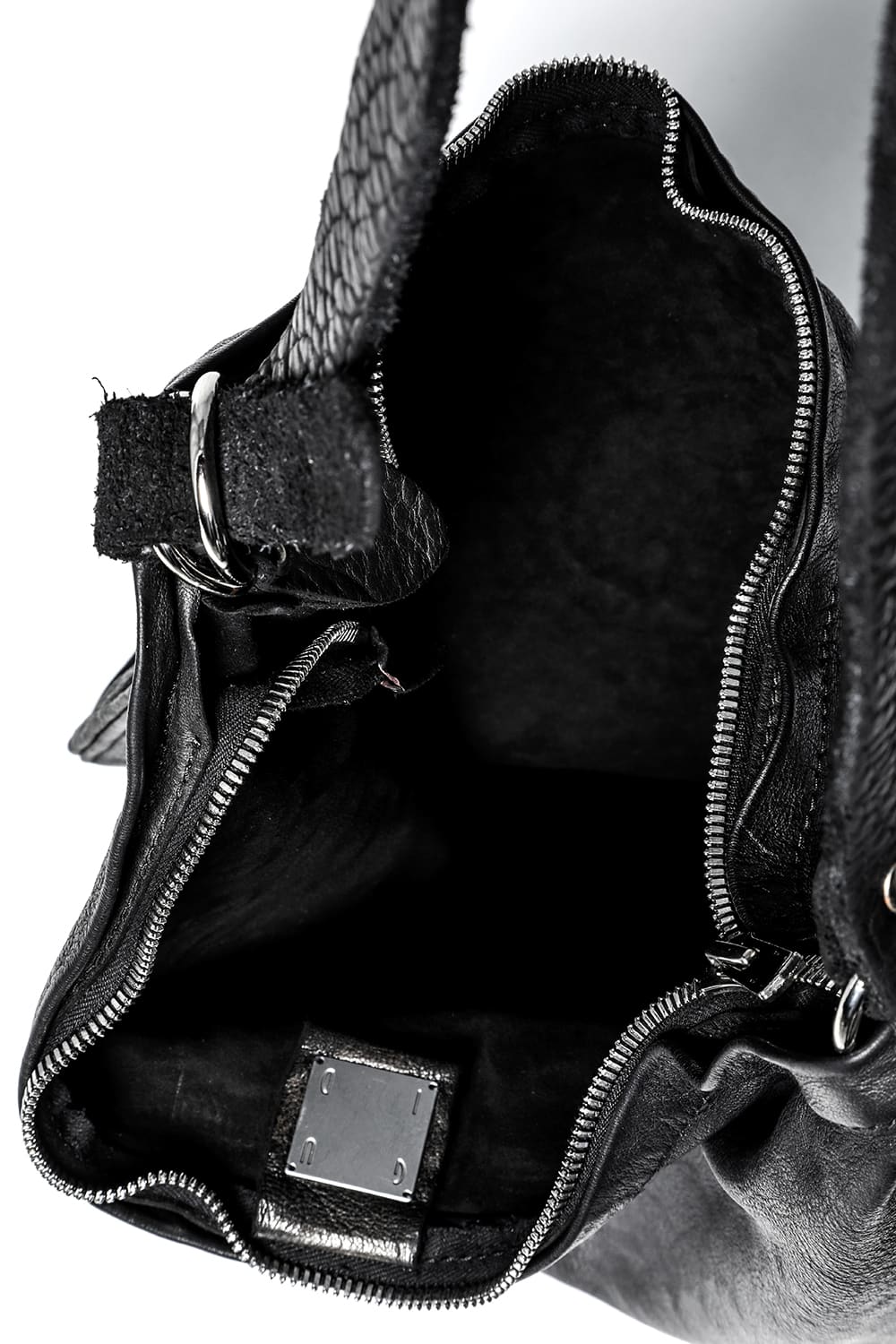 Leather Crossbody Bag - Goat Full Grain Leather - Q20 BLKT