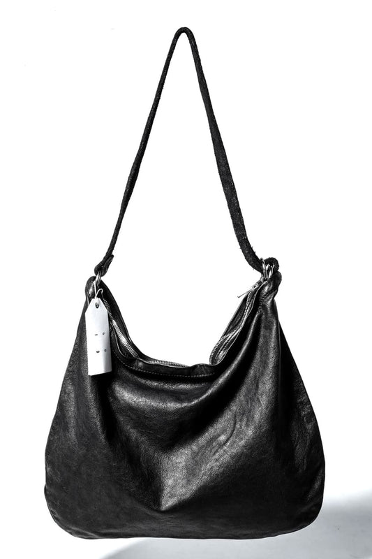 Leather Crossbody Bag - Goat Full Grain Leather - Q20 BLKT