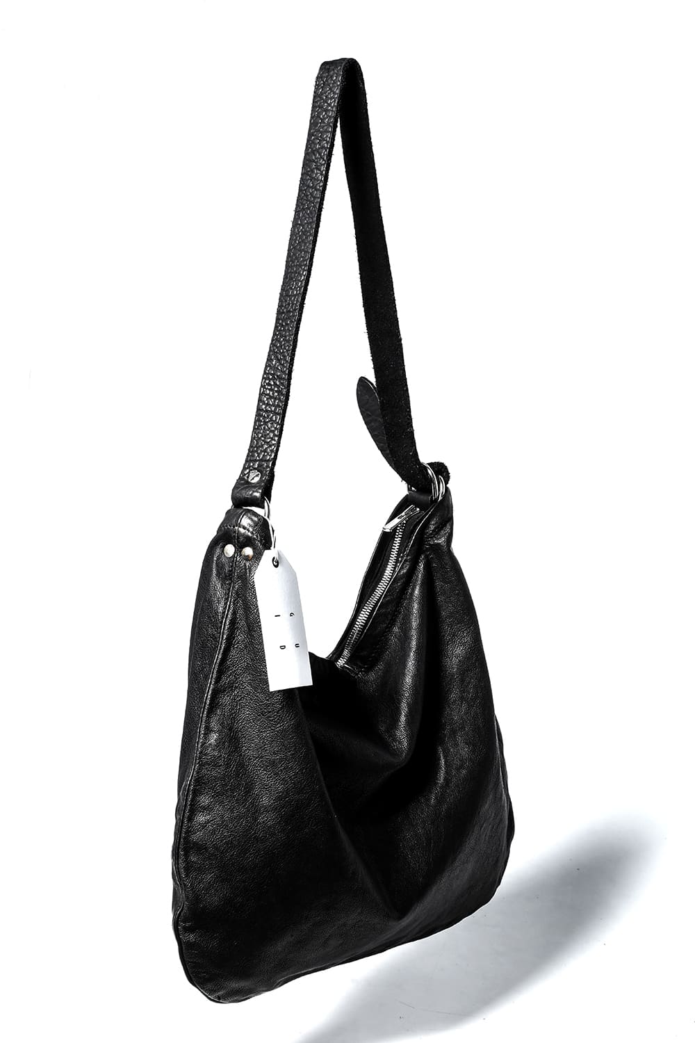 Leather Crossbody Bag - Goat Full Grain Leather - Q20 BLKT