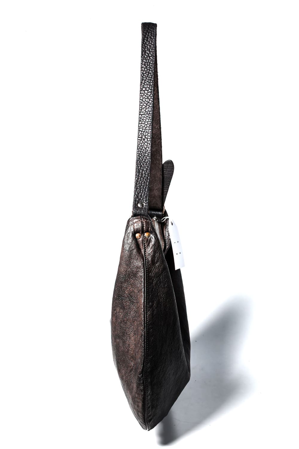 Leather Crossbody Bag - Goat Full Grain Leather - Q20 CV60T