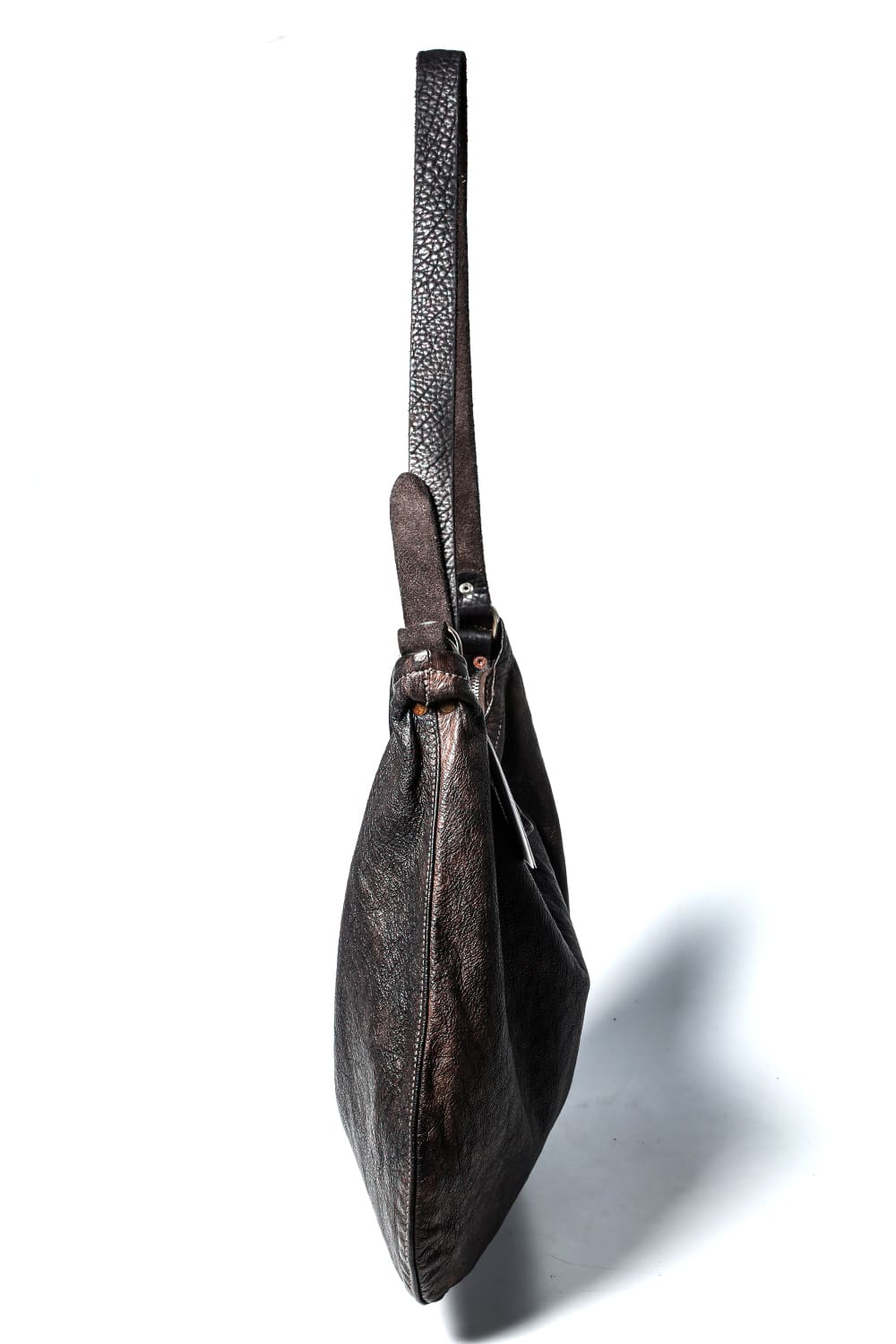 Leather Crossbody Bag - Goat Full Grain Leather - Q20 CV60T