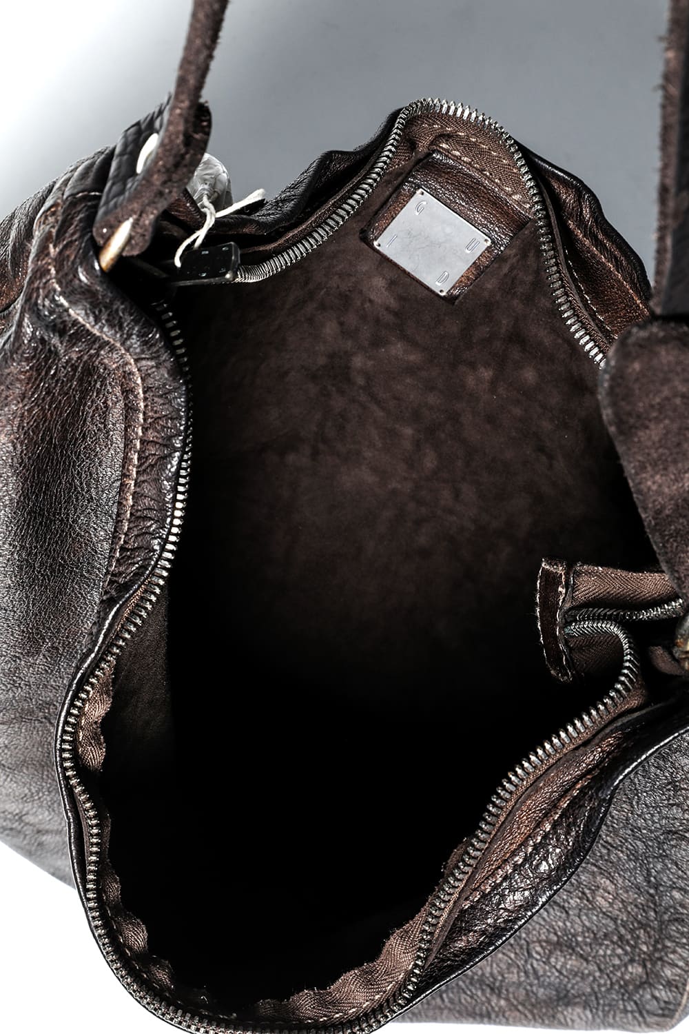 Leather Crossbody Bag - Goat Full Grain Leather - Q20 CV60T