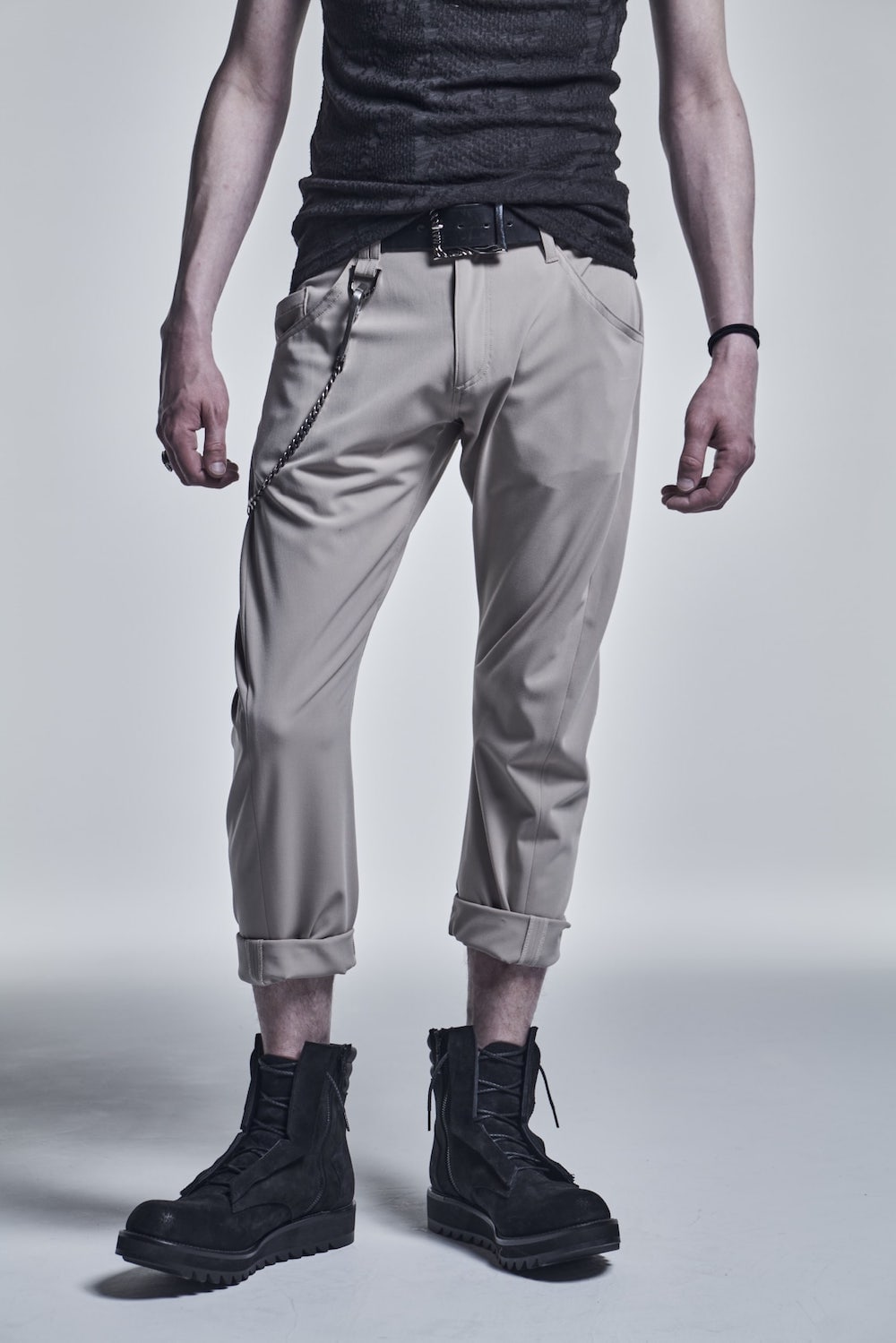 Curved Pants Beige
