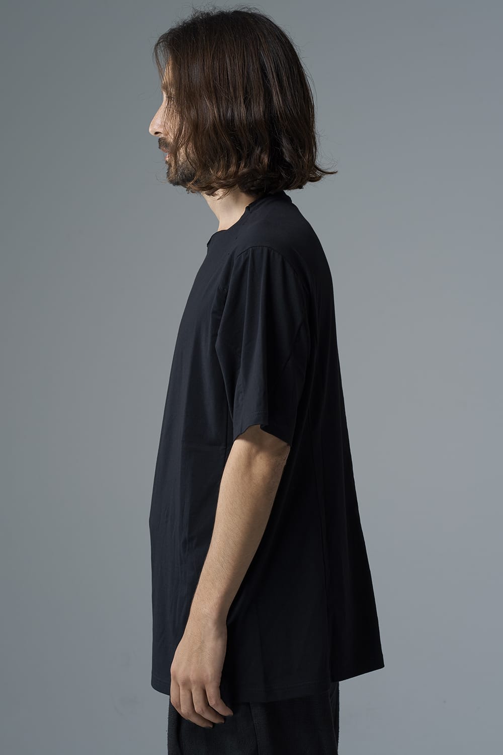 Short sleeve egyptian cotton jersey ( SUVIN )  Black