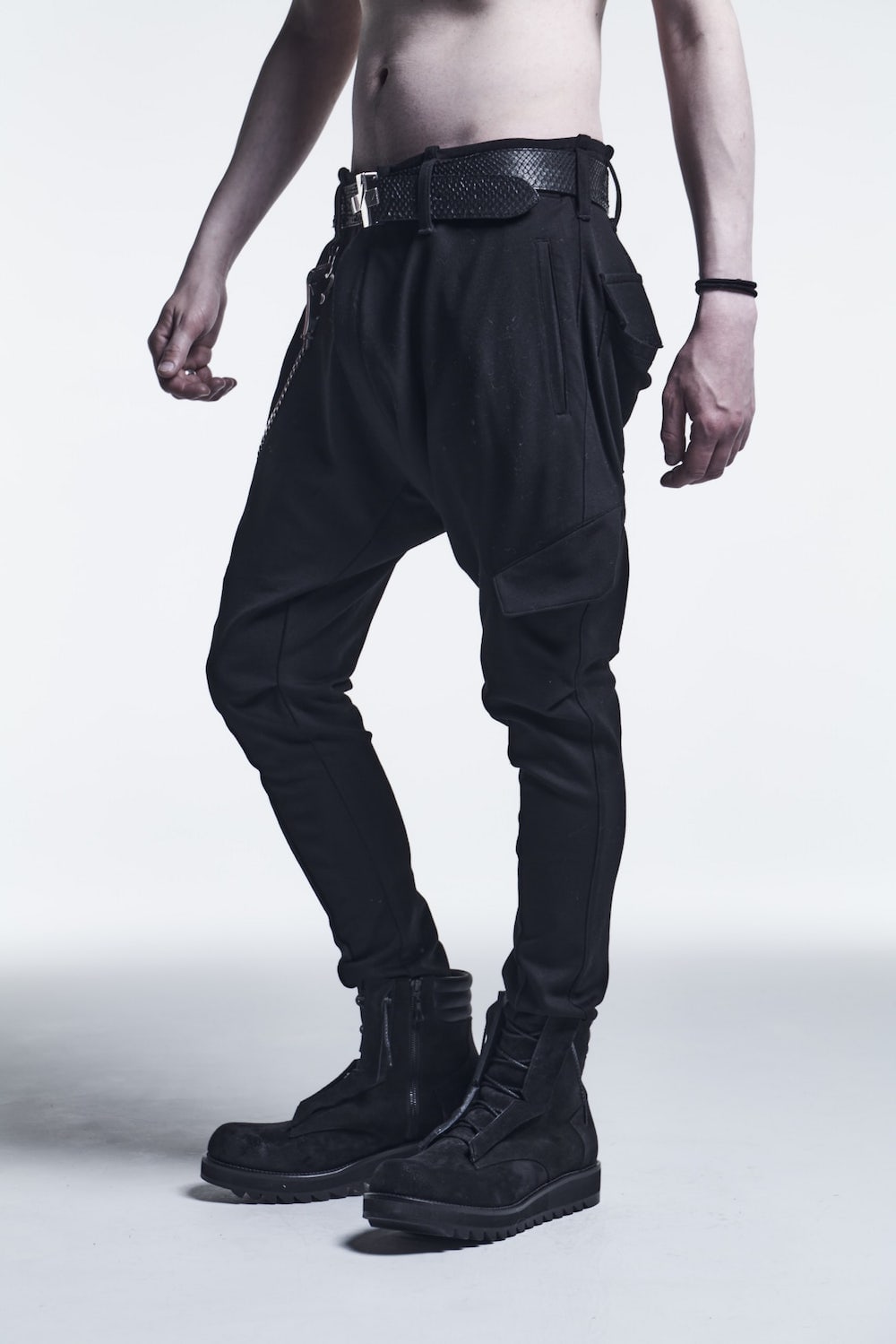 Saruel Cargo Pants Black