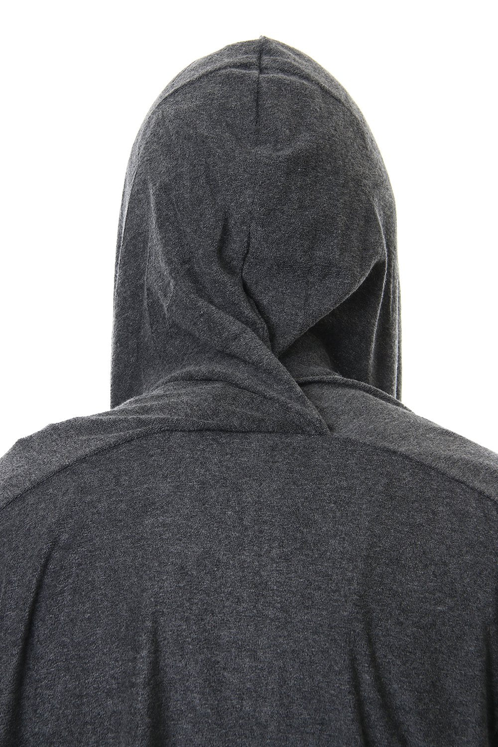 CROSS NECK HOODIE C.Gray
