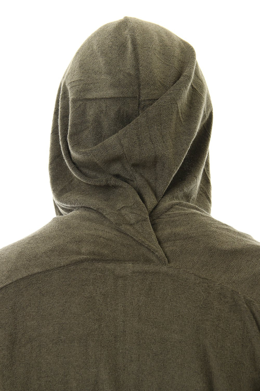 CROSS NECK HOODIE Khaki