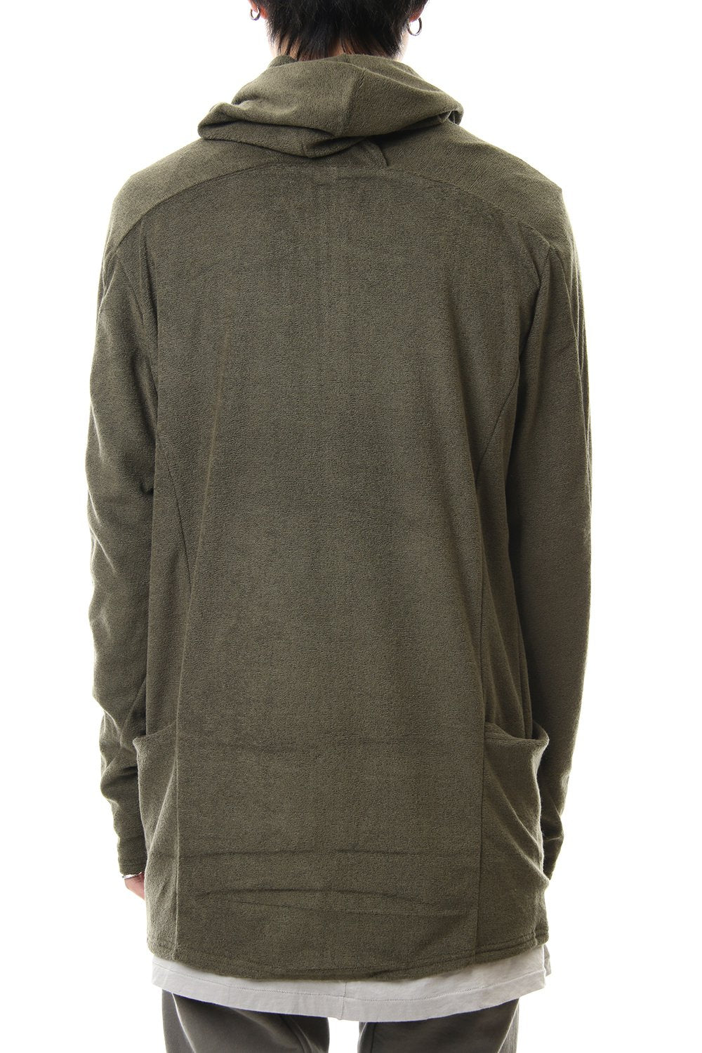 CROSS NECK HOODIE Khaki