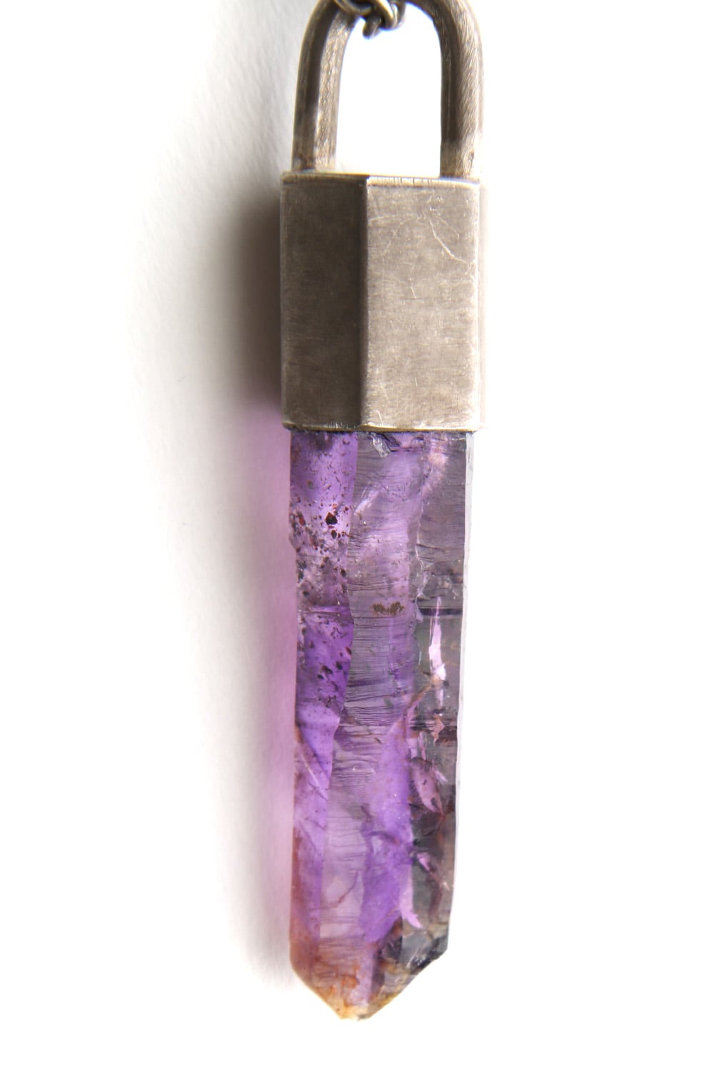 Talisman Necklace SPECIMEN (Brandberg Amethyst Quartz, DA+BAQ)