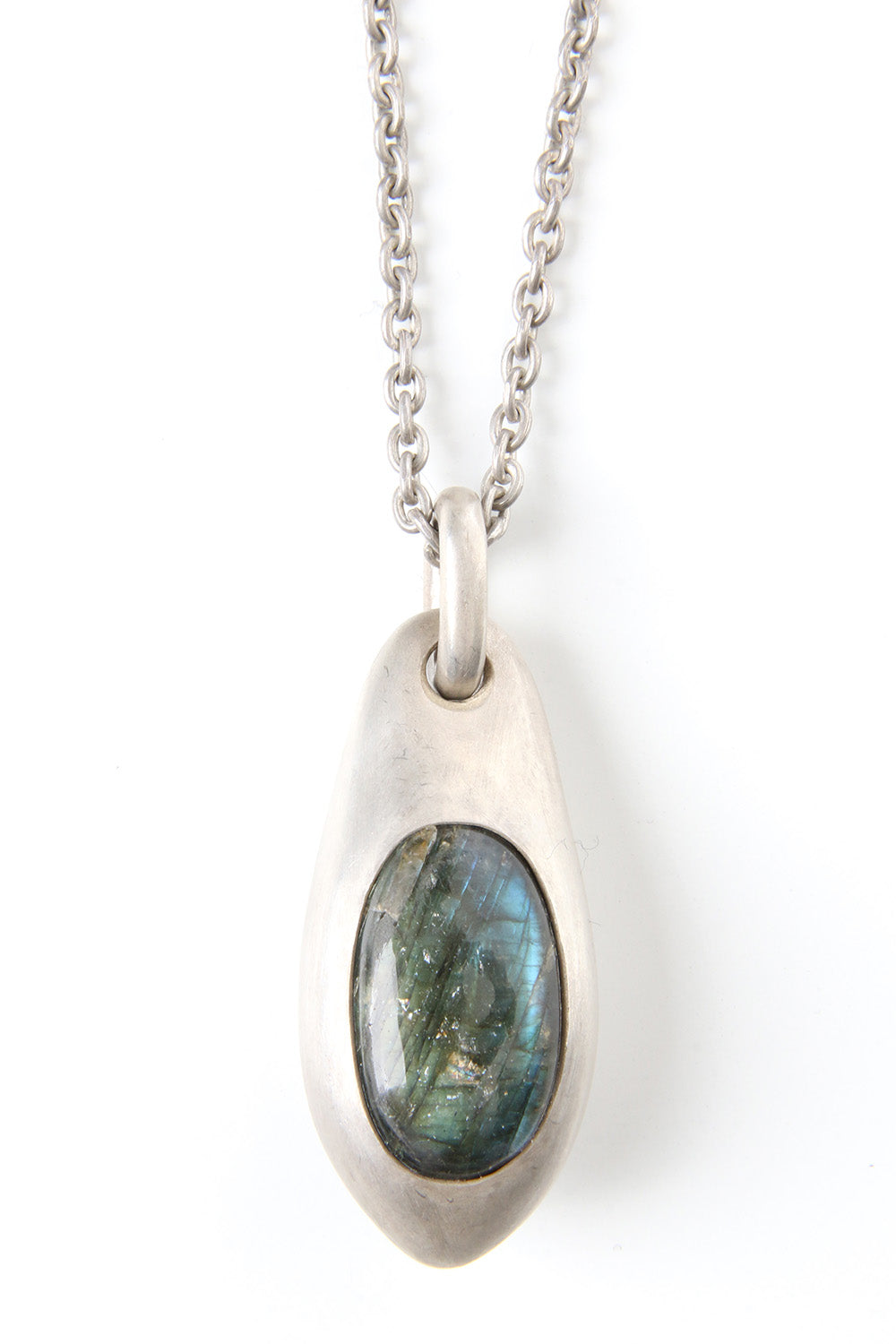 Chrysalis Necklace (Cremaster Emergence, Labradorite, DA+LAB)