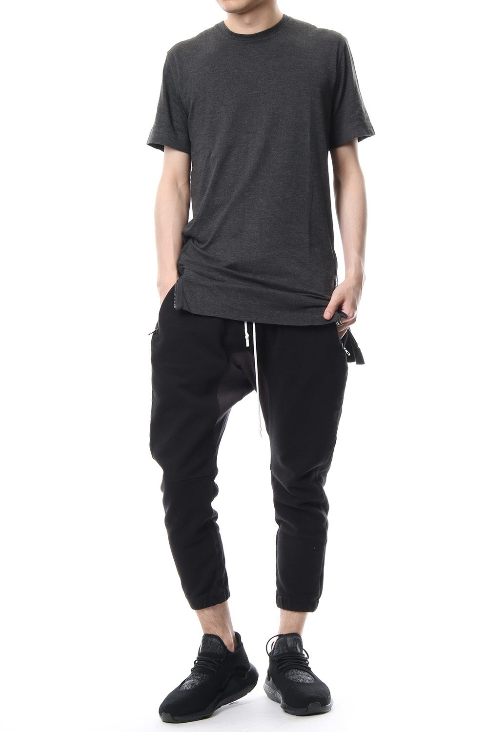 Seed Stitch Fleece Cold Dye Sarrouel Jersey Pants R+028