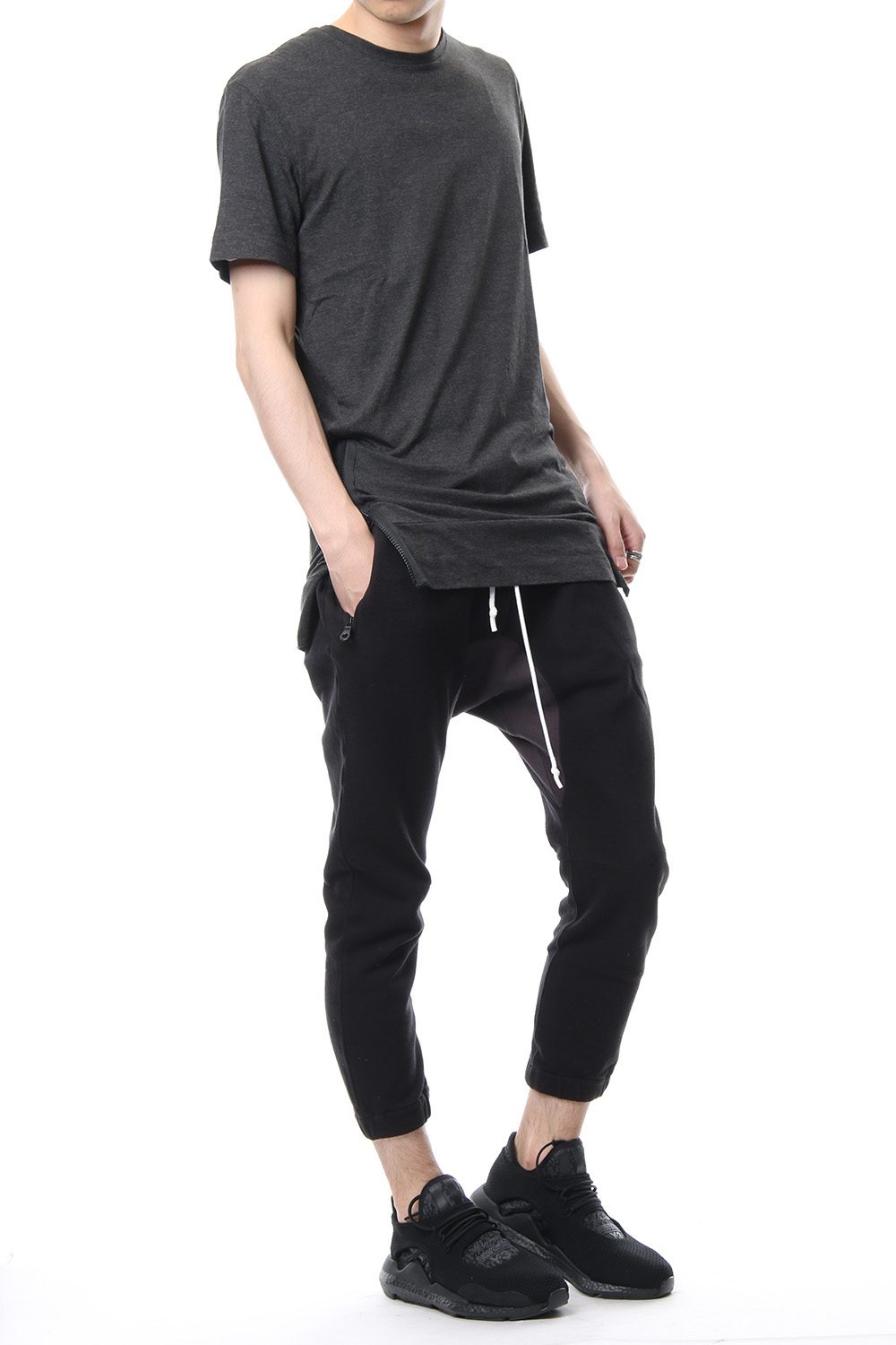 Seed Stitch Fleece Cold Dye Sarrouel Jersey Pants R+028