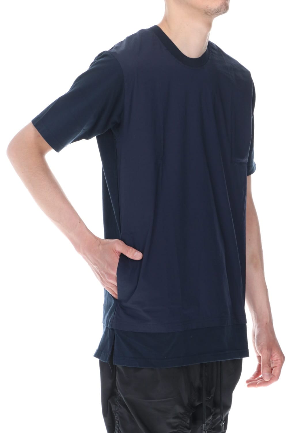 Layered-T Navy