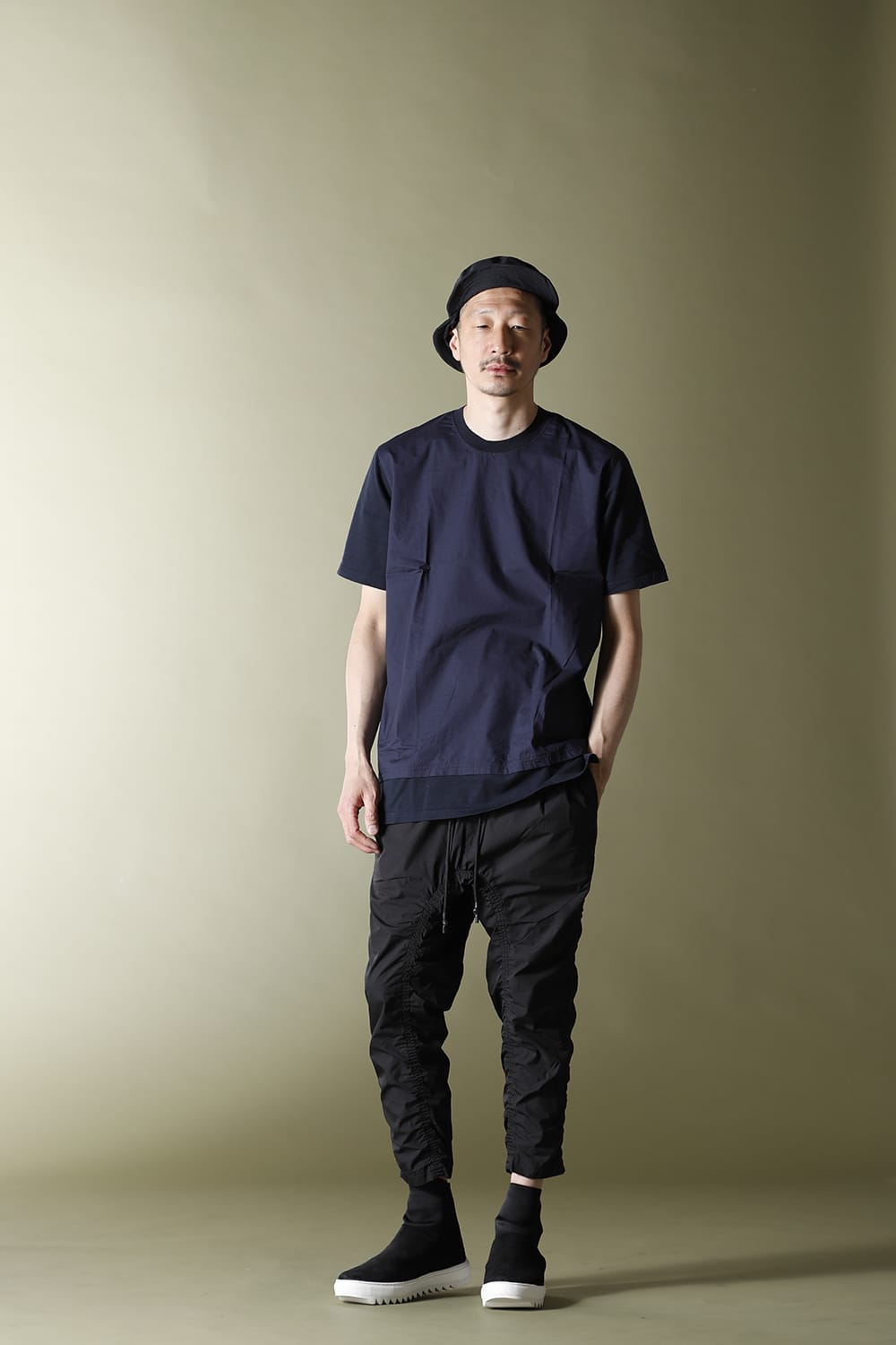 Layered-T Navy