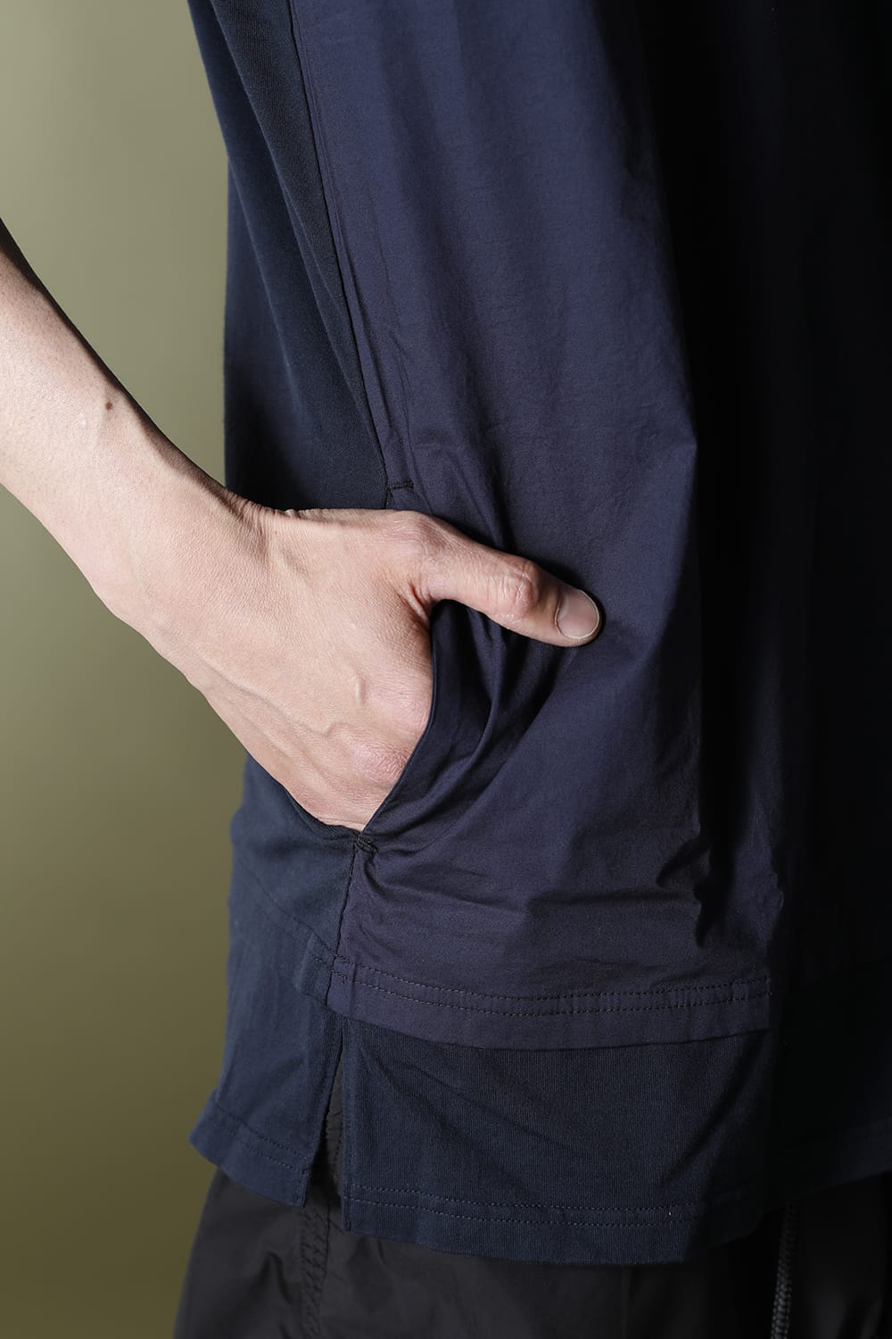 Layered-T Navy