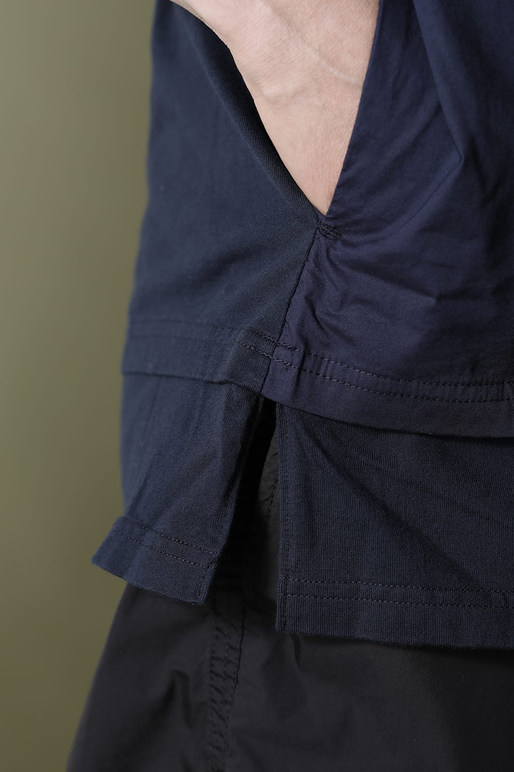 Layered-T Navy