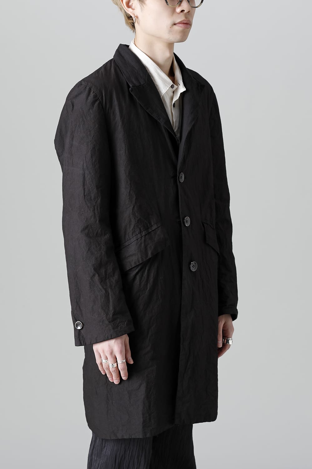 リバーシブルコート ブラック/ブラック