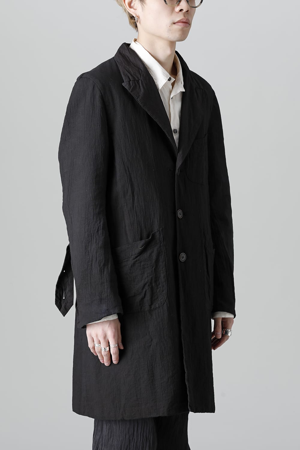 リバーシブルコート ブラック/ブラック