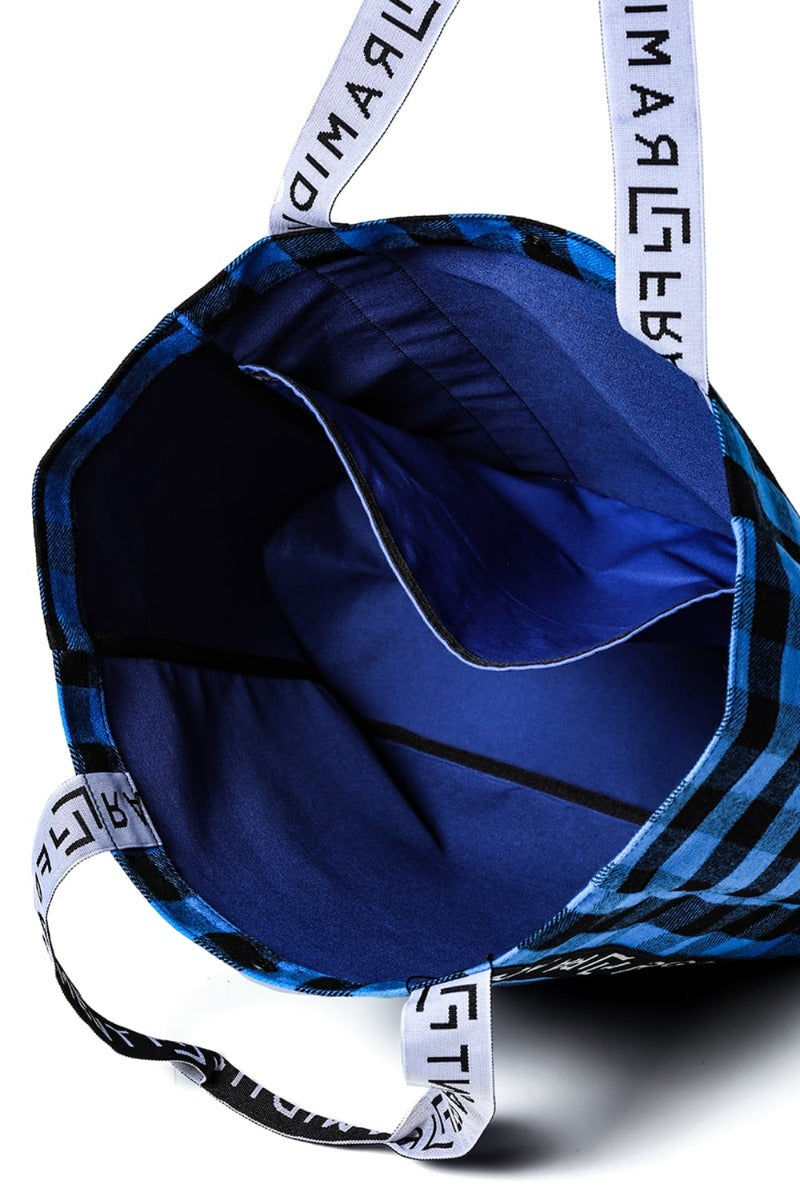 RAMIDUS BOX TOTE BAG (L) Blue