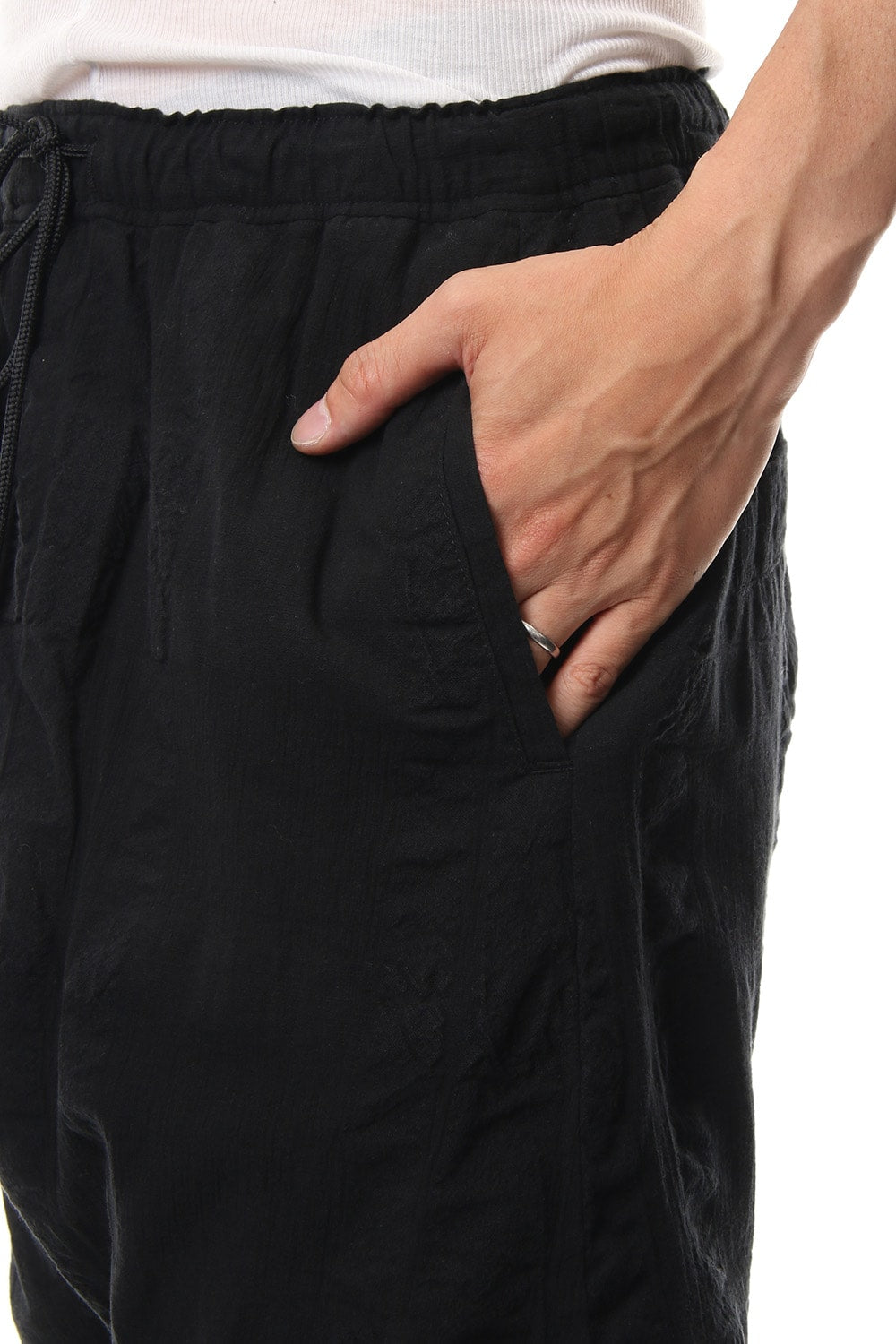 Random Check × Smooth Jersey OverDye Layered Pants RB-004