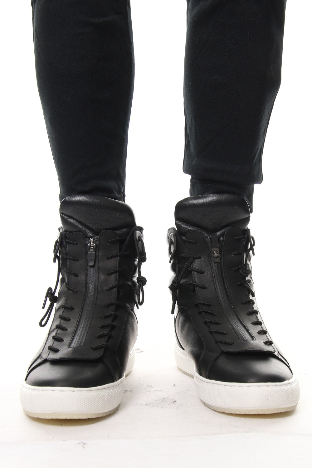 FRONT ZIP HIGH CUT SNEAKERS RB-005
