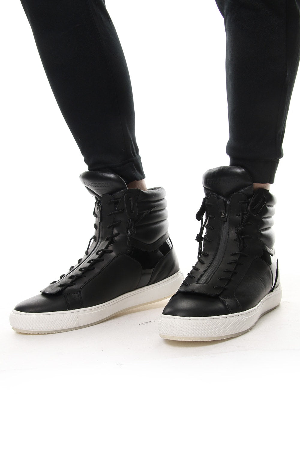FRONT ZIP HIGH CUT SNEAKERS RB-005