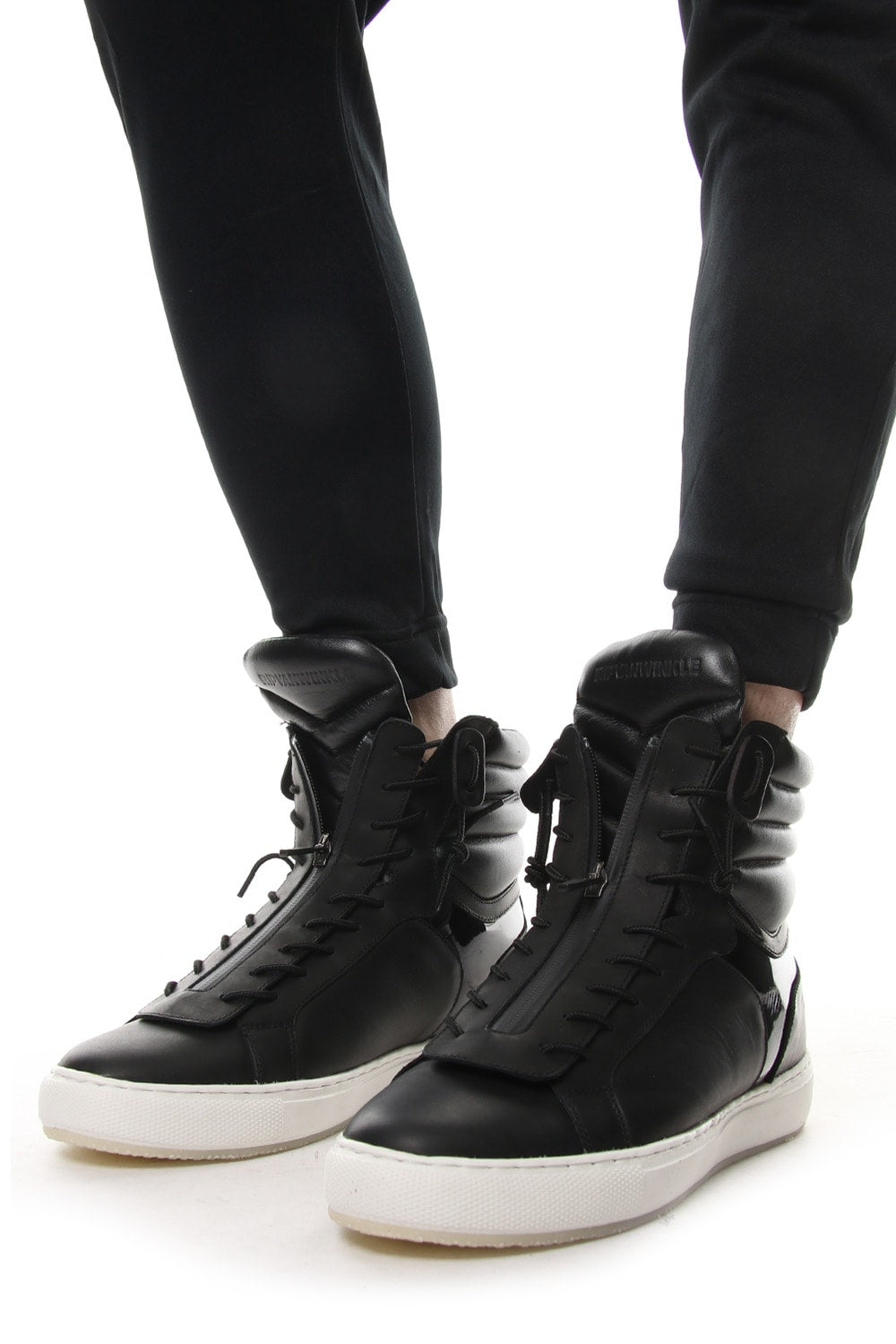 FRONT ZIP HIGH CUT SNEAKERS RB-005