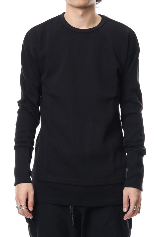 Double Face Layered L/S  RB-010 Black