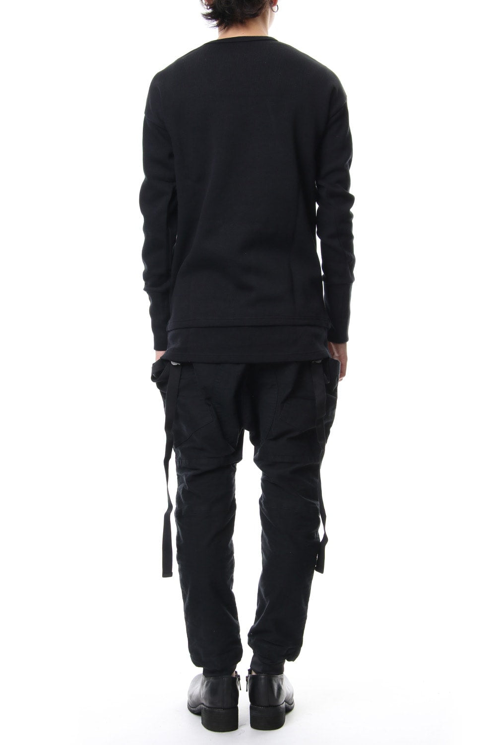 Double Face Layered L/S  RB-010 Black