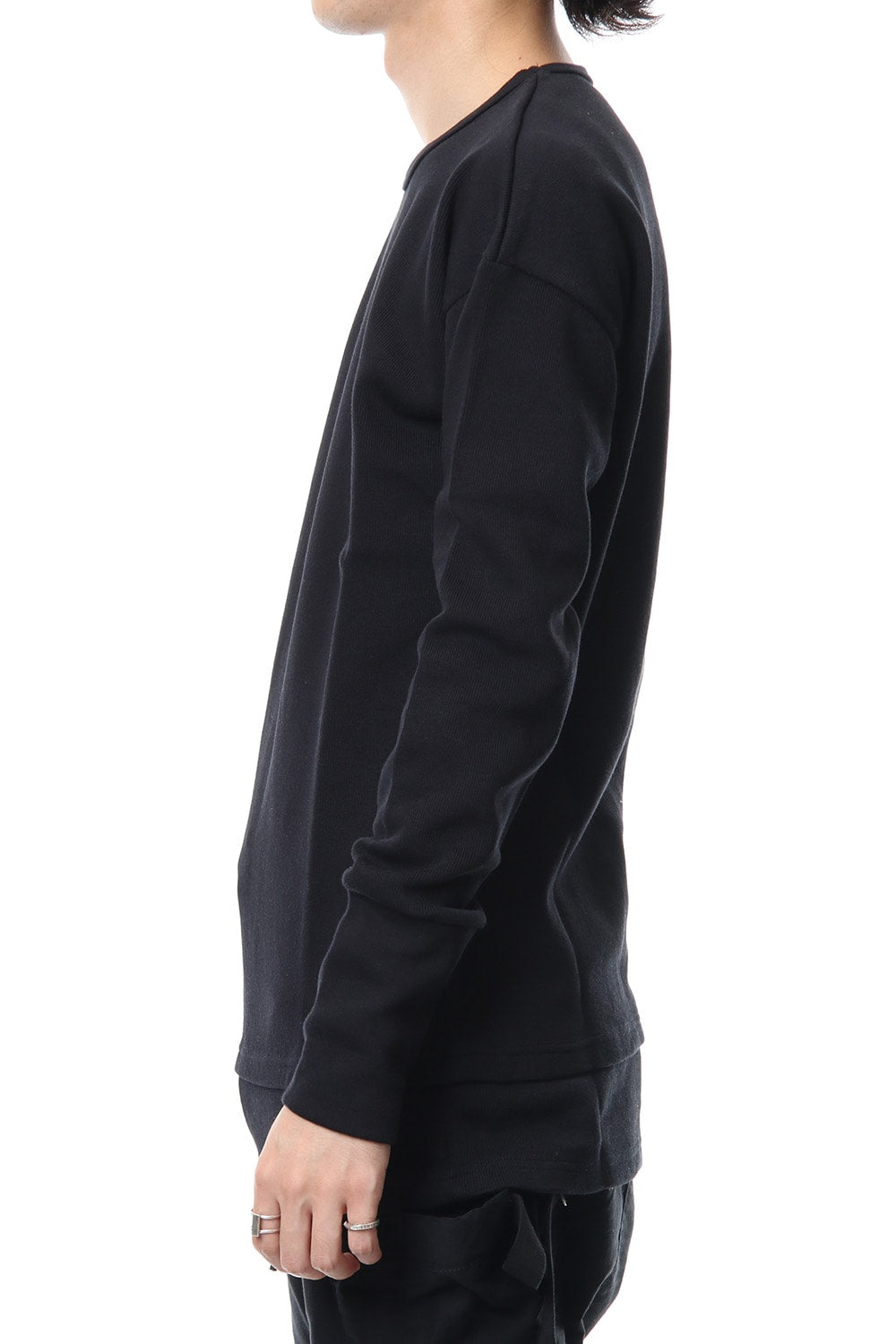 Double Face Layered L/S  RB-010 Black