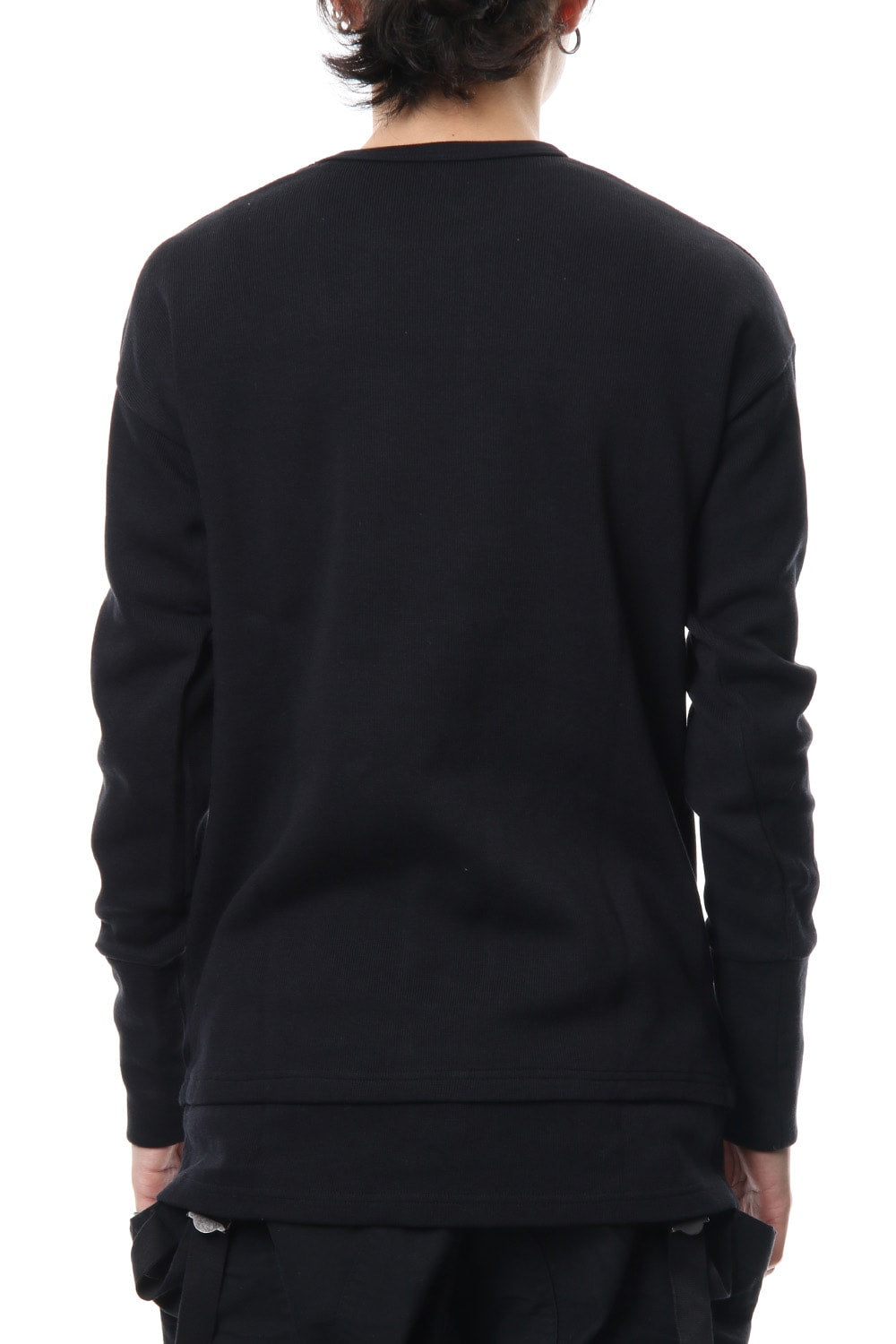 Double Face Layered L/S  RB-010 Black