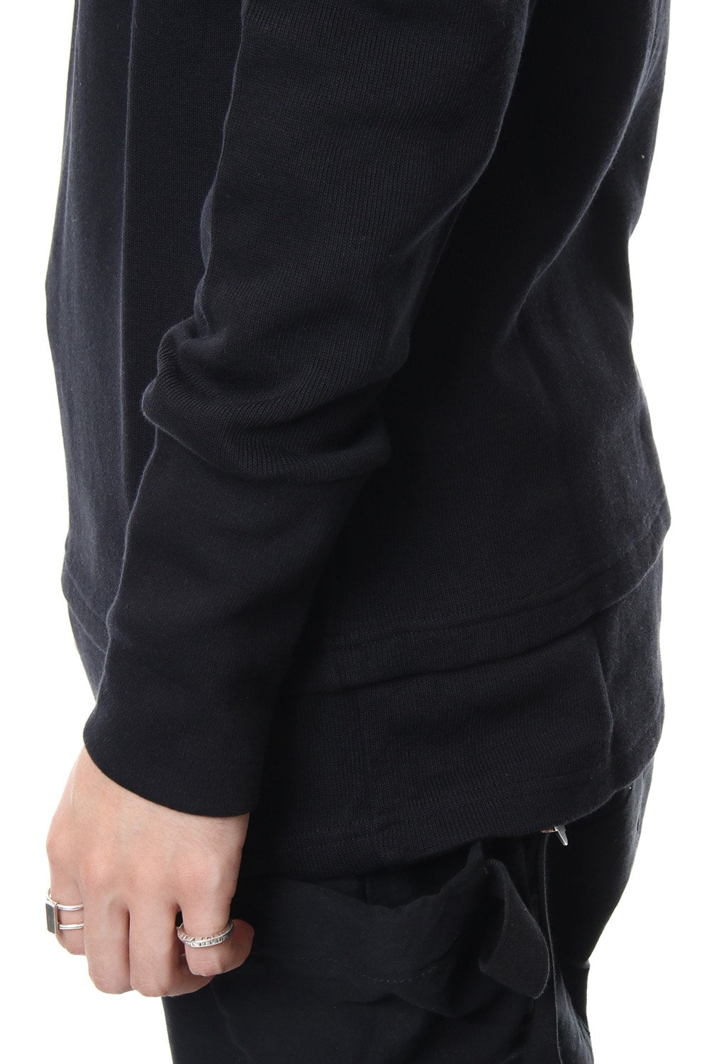 Double Face Layered L/S  RB-010 Black