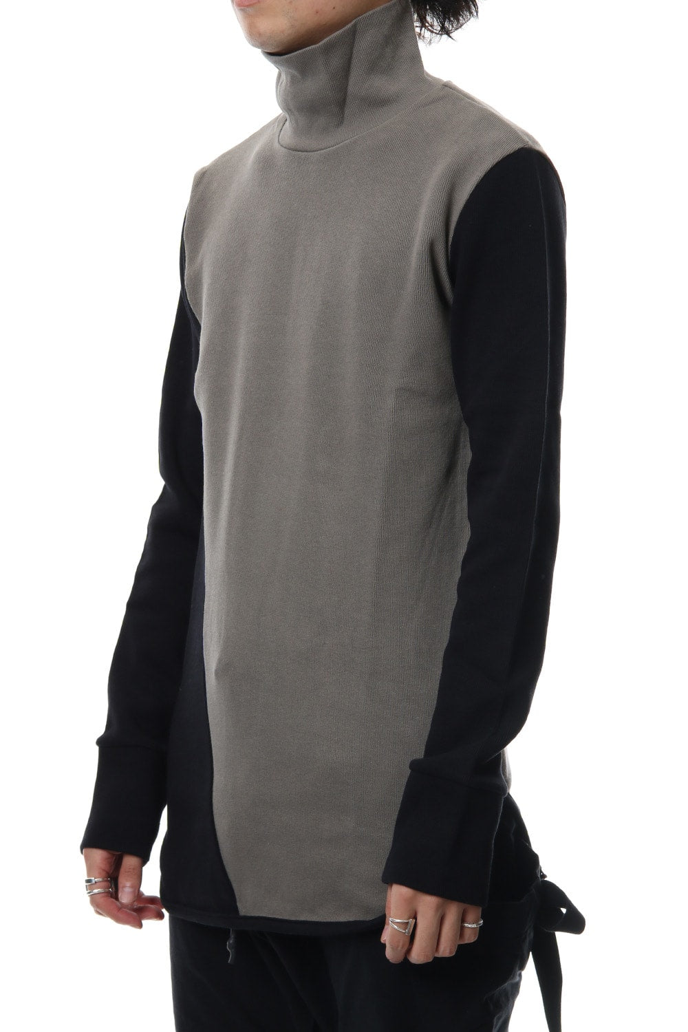 Double Face Shift Turtle neck L/S RB-013 Khaki