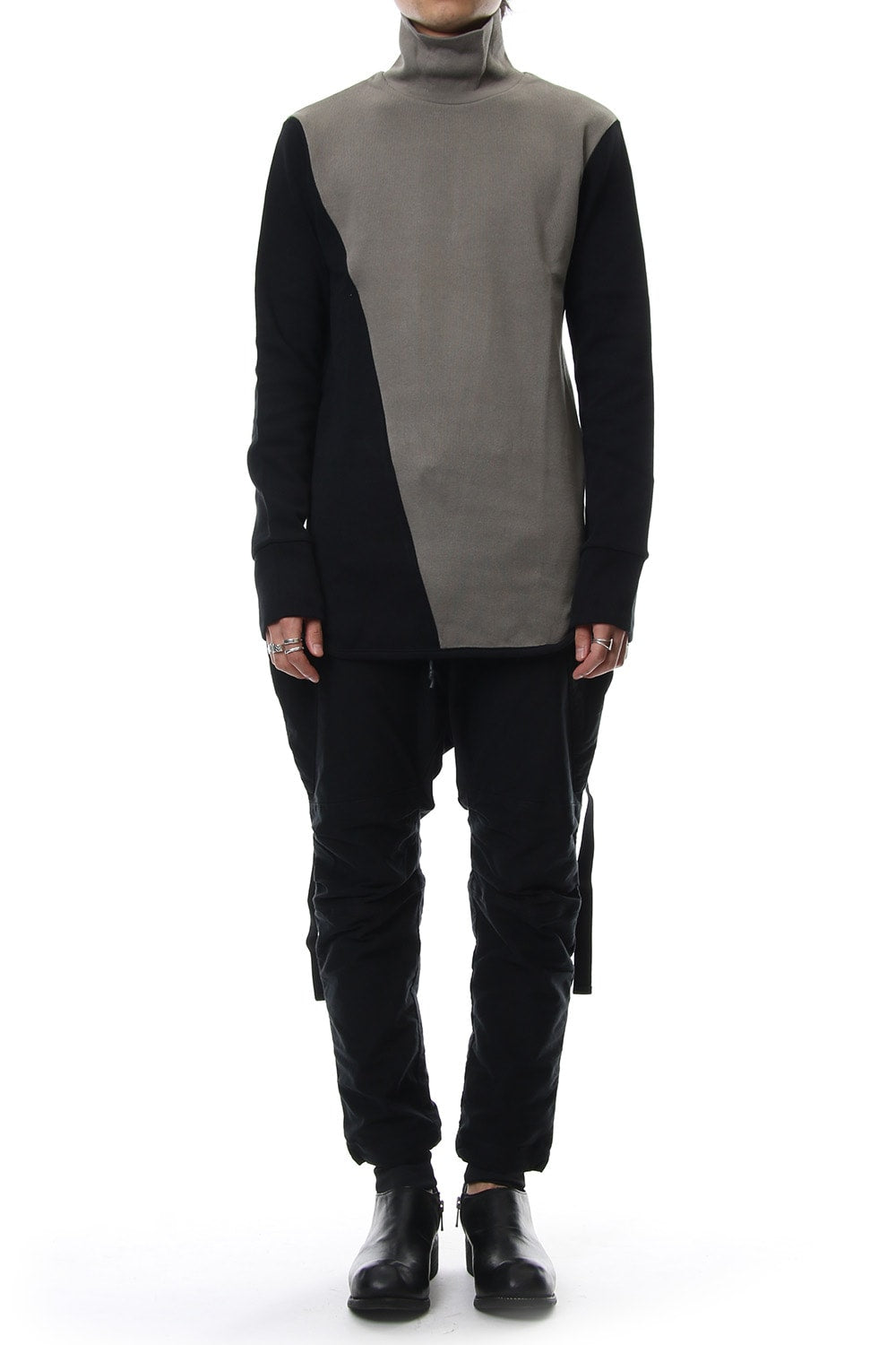 Double Face Shift Turtle neck L/S RB-013 Khaki