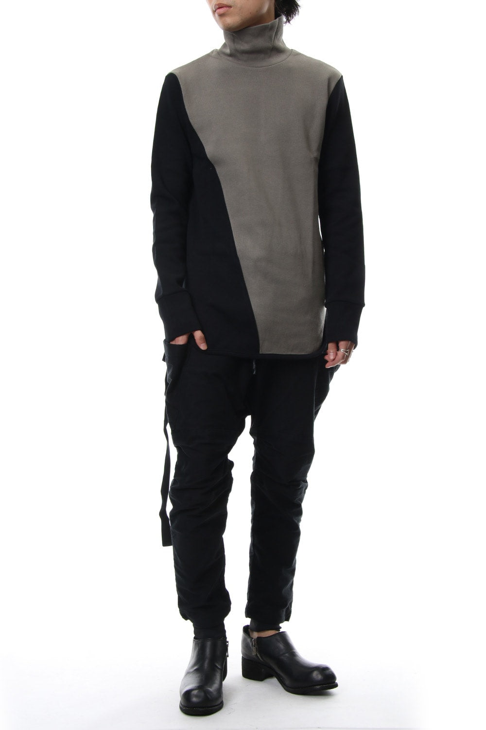 Double Face Shift Turtle neck L/S RB-013 Khaki