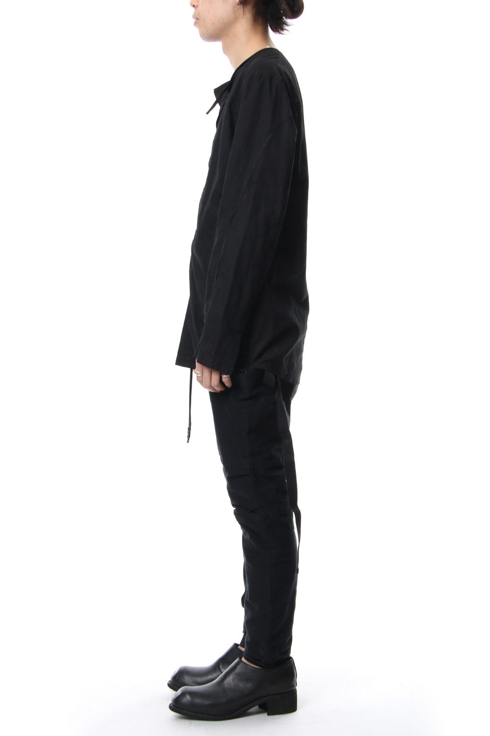 Slab Serge Natural Stretch Over Dye Shirts RB-017 Black