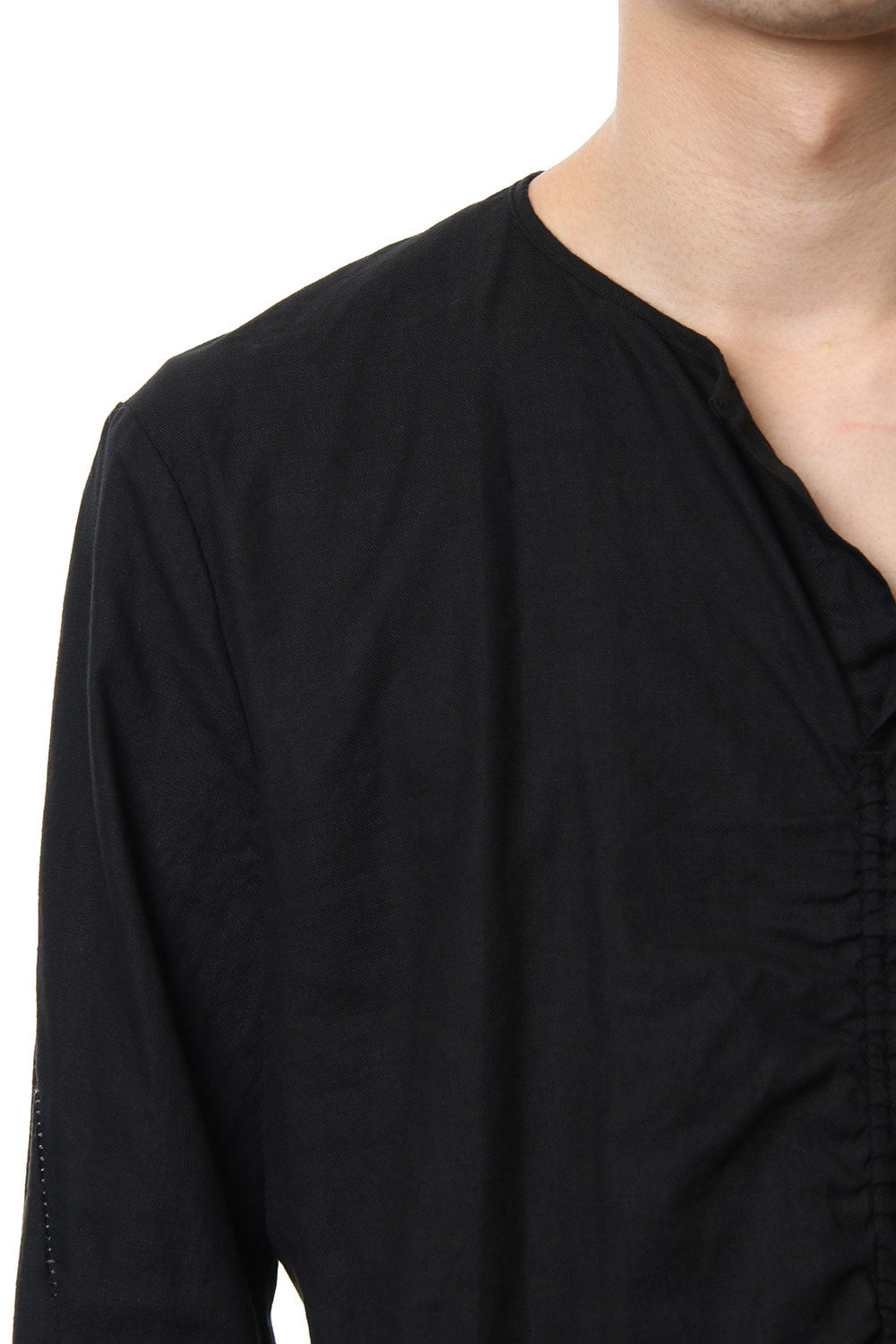 Slab Serge Natural Stretch Over Dye Shirts RB-017 Black