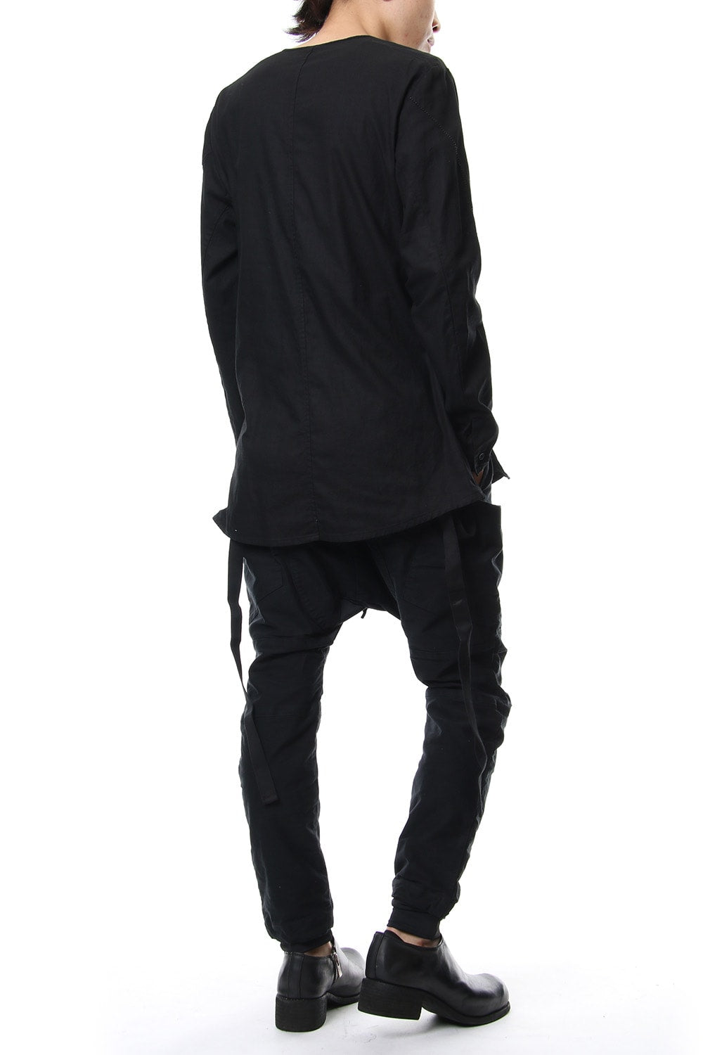 Slab Serge Natural Stretch Over Dye Shirts RB-017 Black