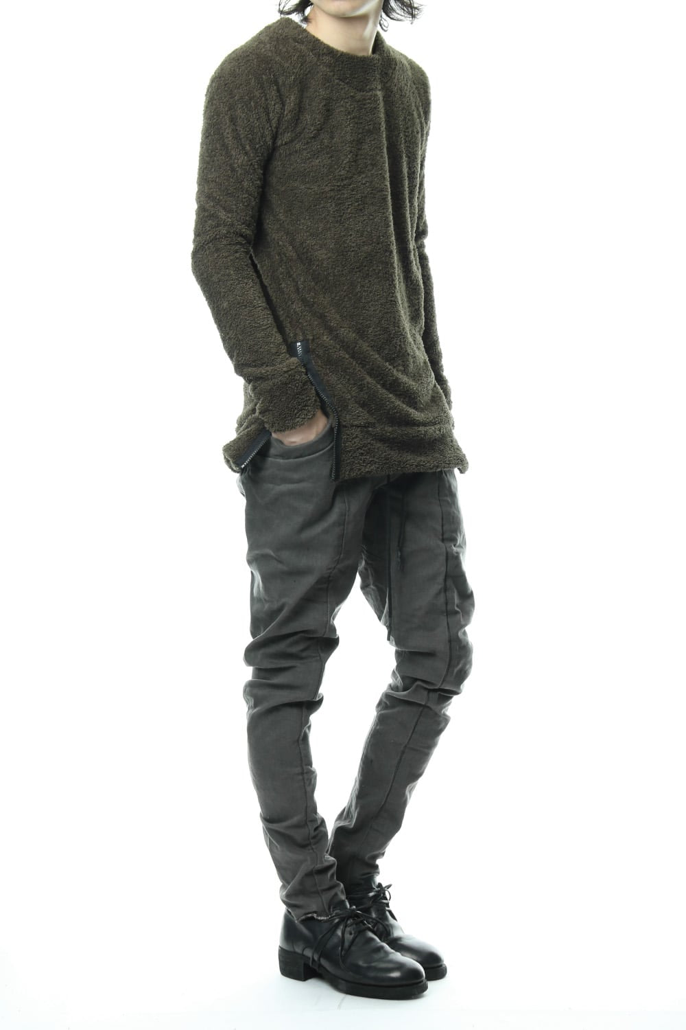 Drill Slab Stretch Oli Paraffin Jodhpurs Pants RB-044 Army Brown