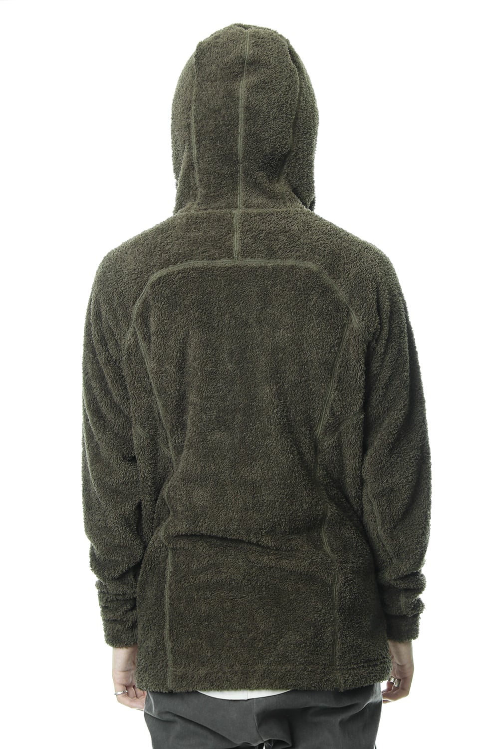 Super Micro Long Boa Hoodie RB-038 Khaki